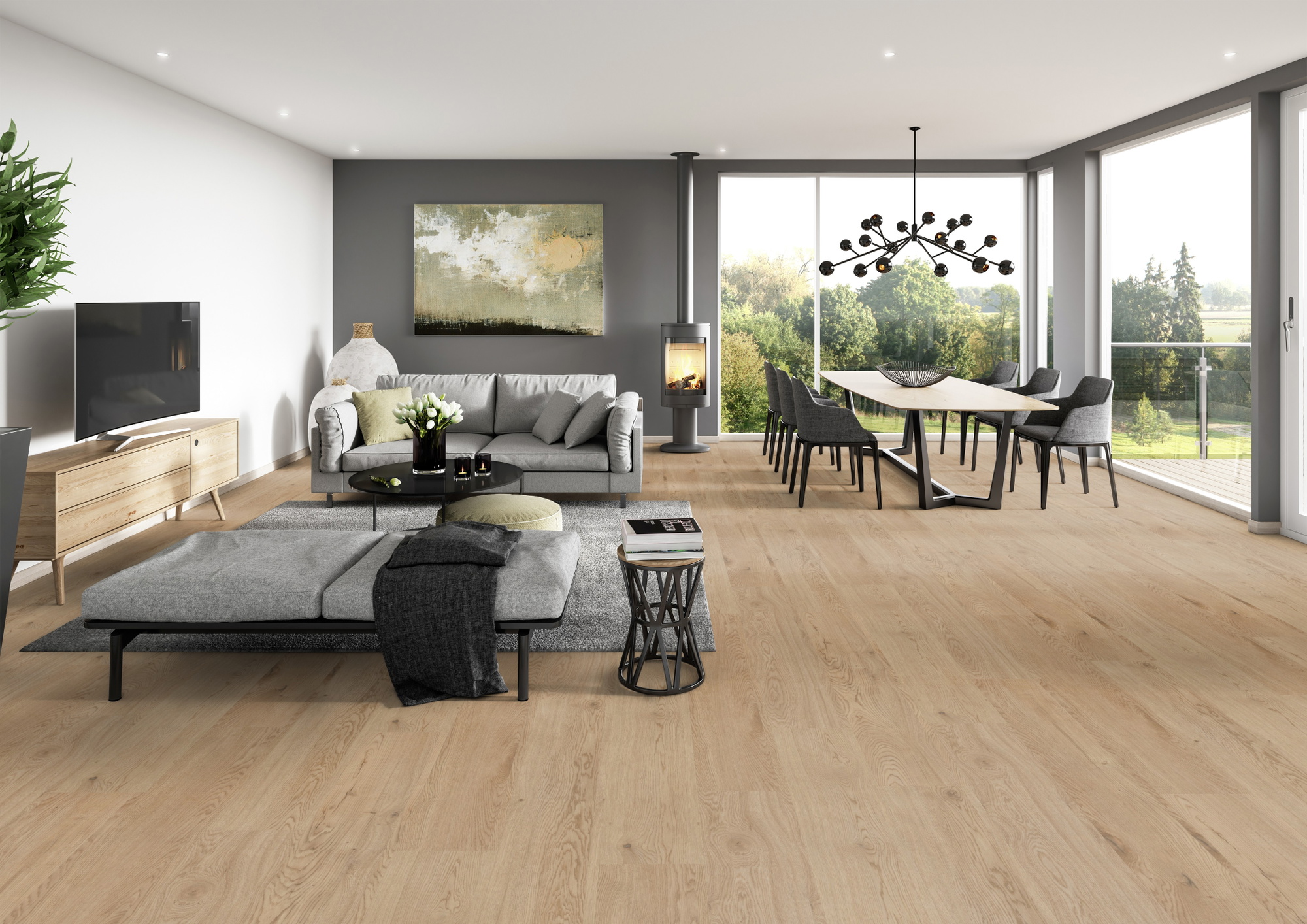 Milieubild Modernes Wohnzimmer mit Essbereich - ter Hürne 1101210402