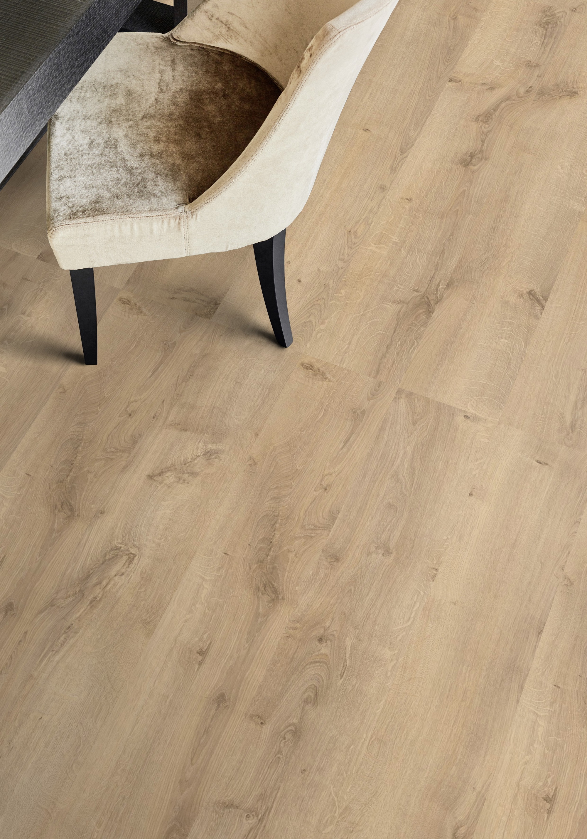 Milieubild Esszimmer - Draufsicht - Tarkett Klebe-Vinyl iD Inspiration 55 CLASSICS Rustic Oak Beige Milieubild Esszimmer - Draufsicht - Tarkett 24513025