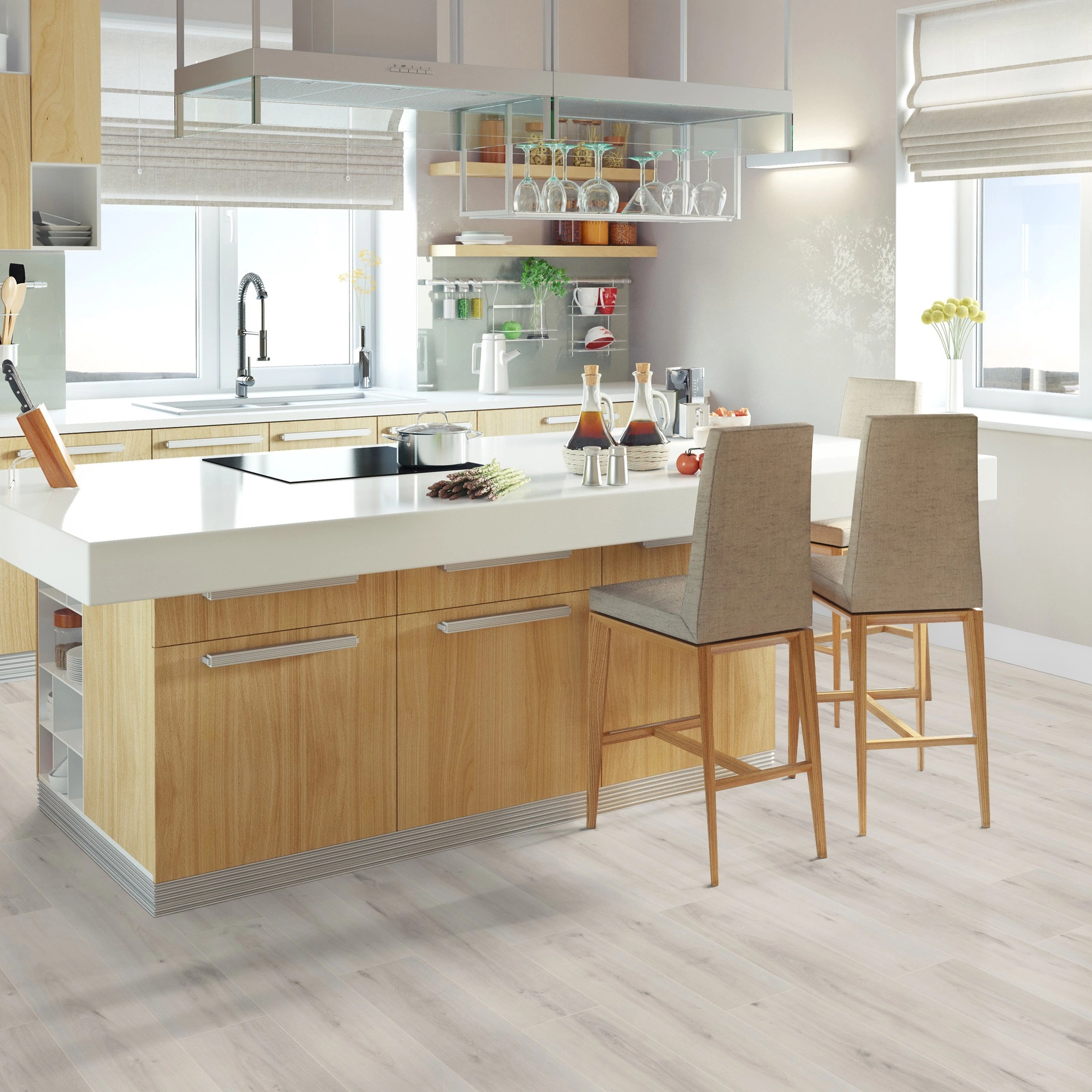 Friends by ter Hürne Laminat Eiche Blanka 273 Linear-Gebürstete Struktur Friends by ter Hürne Laminat Eiche Blanka 273 Linear-Gebürstete Struktur
