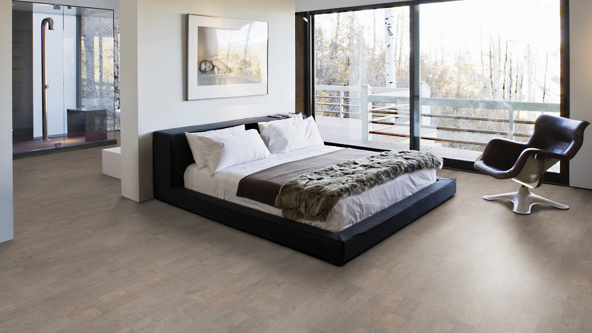 Milieubild Schlafzimmer mit Balkon - Wicanders Wise 80001652
