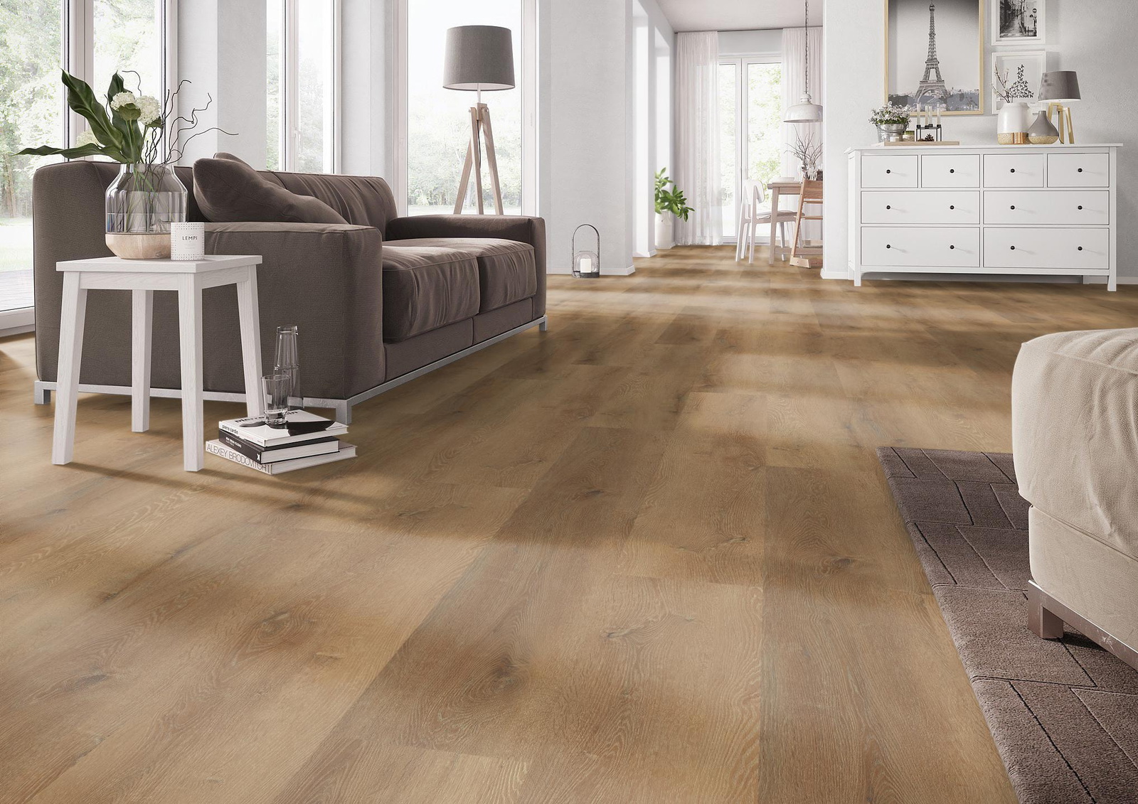 Milieubild Wohnzimmer mit Couch - nexflor NXF-20030-008