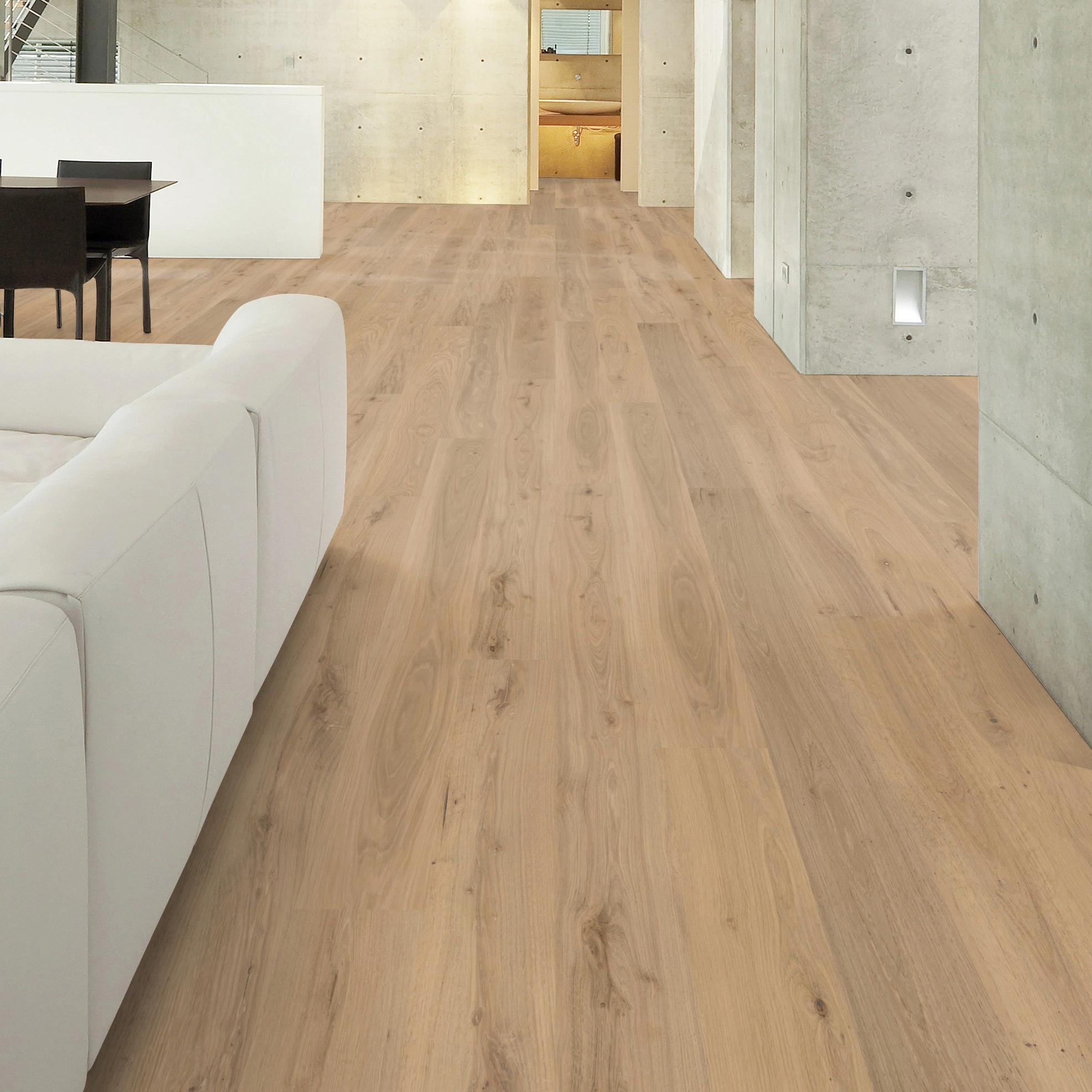 Milieubild Wohnzimmer im Loft-Stil - Wicanders Wise HDF Klick-Designboden wood Natural XL Natural Oak Almond Milieubild Wohnzimmer im Loft-Stil - Wicanders Wise 80003666