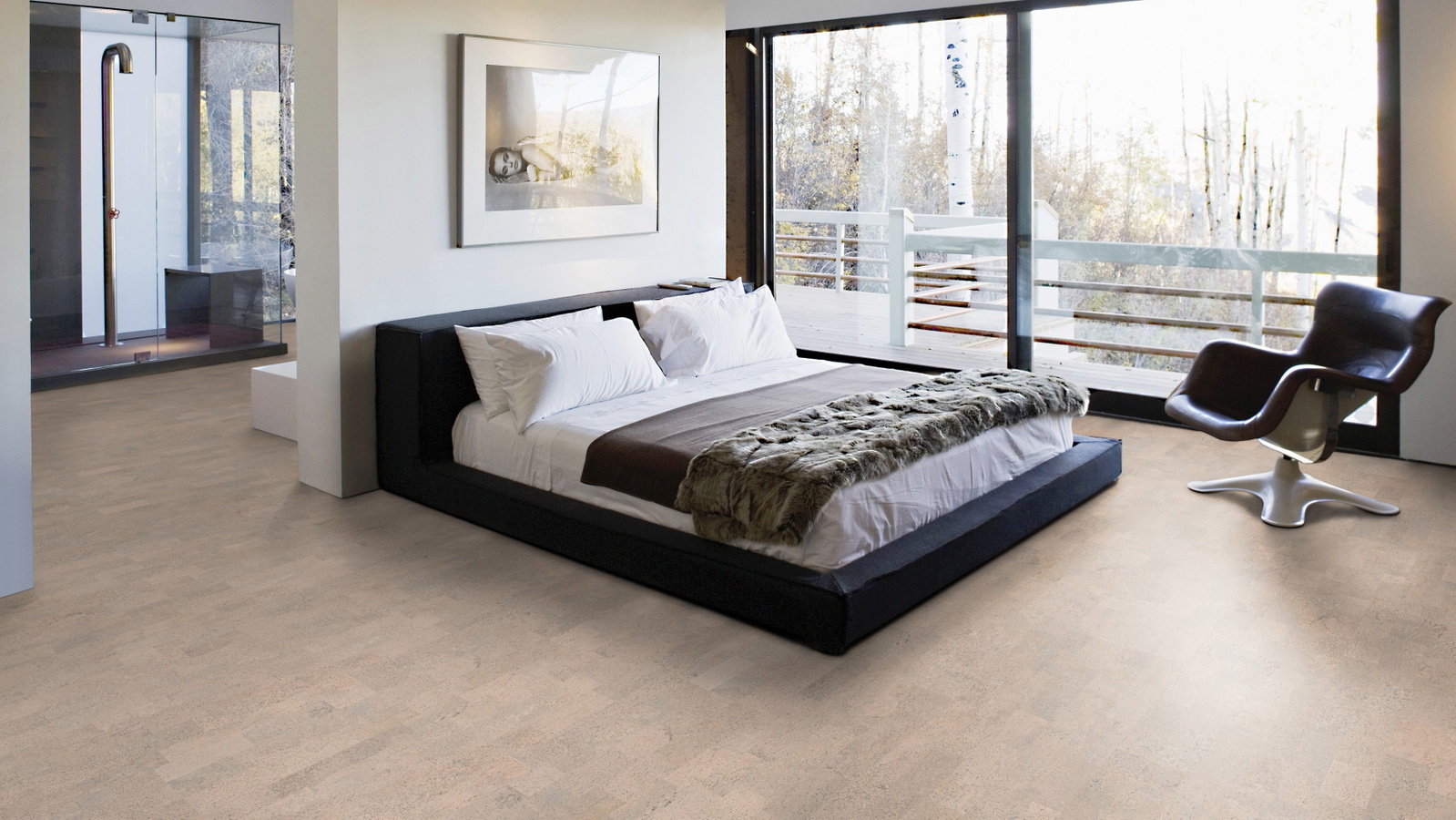 Milieubild Schlafzimmer mit Balkon - Wicanders Wise 80001651