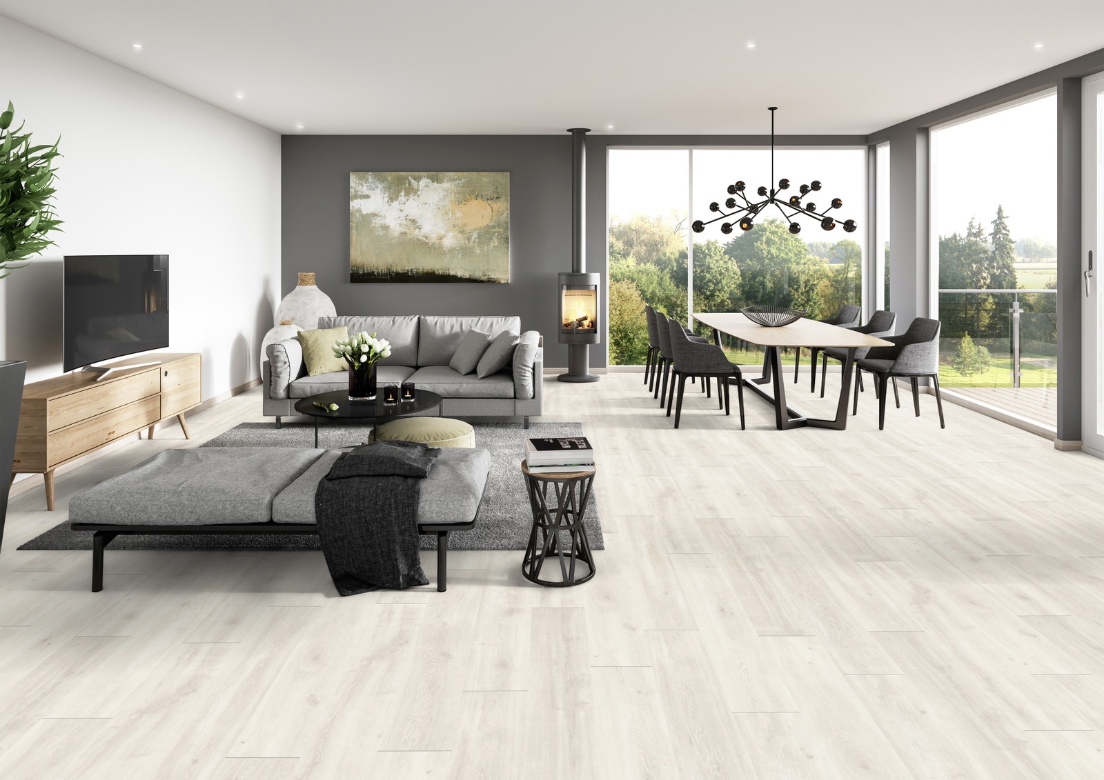 Milieubild Modernes Wohnzimmer mit Essbereich - ter Hürne 1101021820