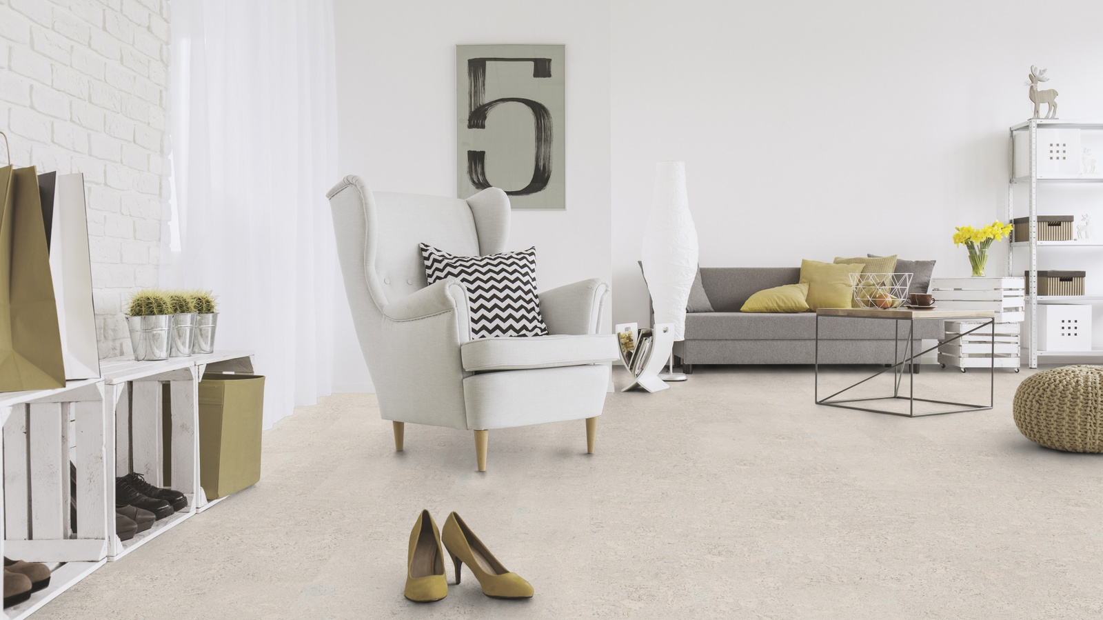 Milieubild Wohnzimmer mit Sessel und Sofa - Wicanders Wise 80002260