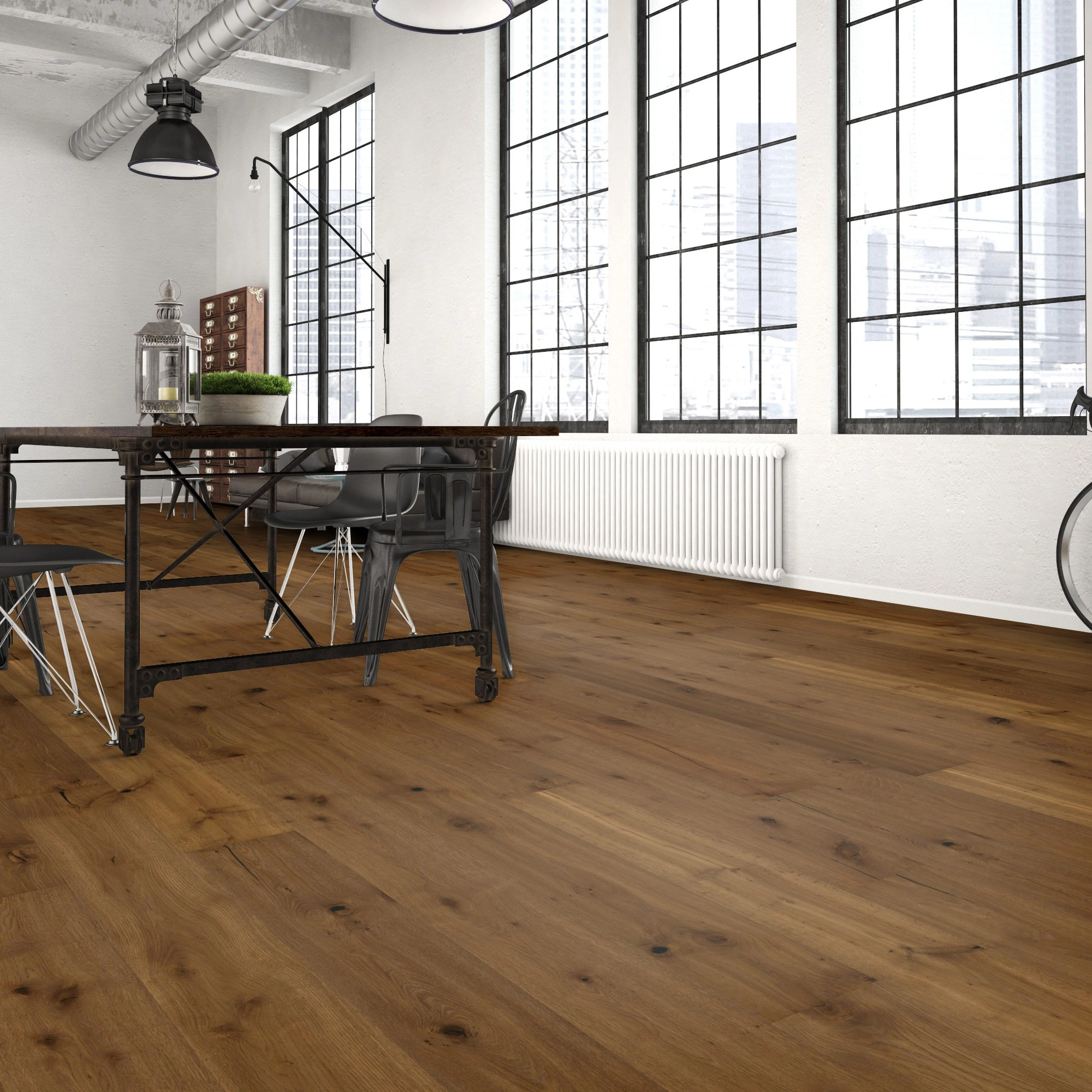 Milieubild Wohnzimmer im industriellen Stil - Bennett & Jones Parkett Shire Landscapes Oak No.29 Blackdown Hills Milieubild Wohnzimmer im industriellen Stil - Bennett & Jones 1148011016