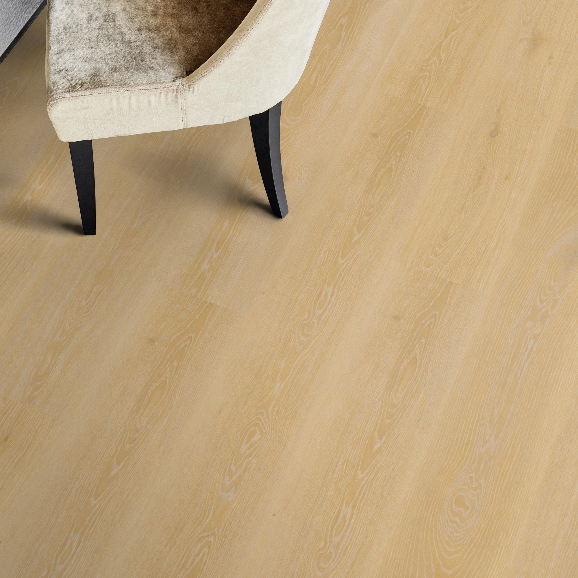 Milieubild Esszimmer - Draufsicht - Tarkett Klebe-Vinyl Essence 30 Tribe Oak Light Natural Milieubild Esszimmer - Draufsicht - Tarkett 260055007