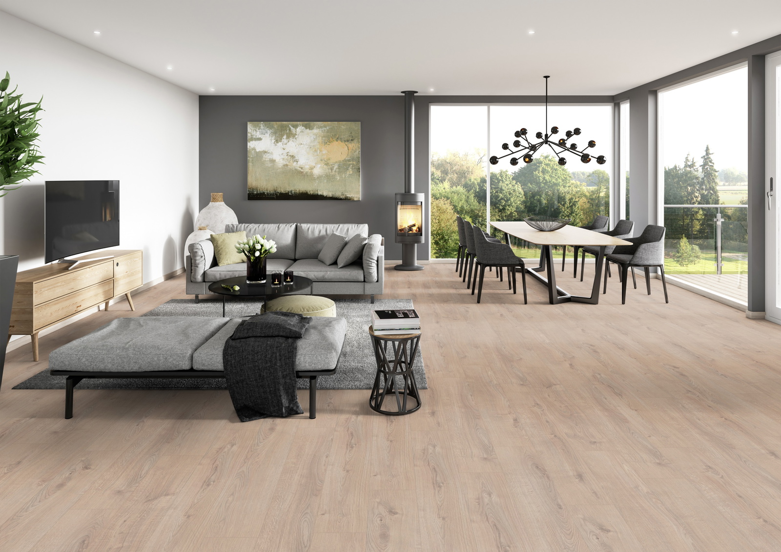 Milieubild Modernes Wohnzimmer mit Essbereich - ter Hürne 1101021837
