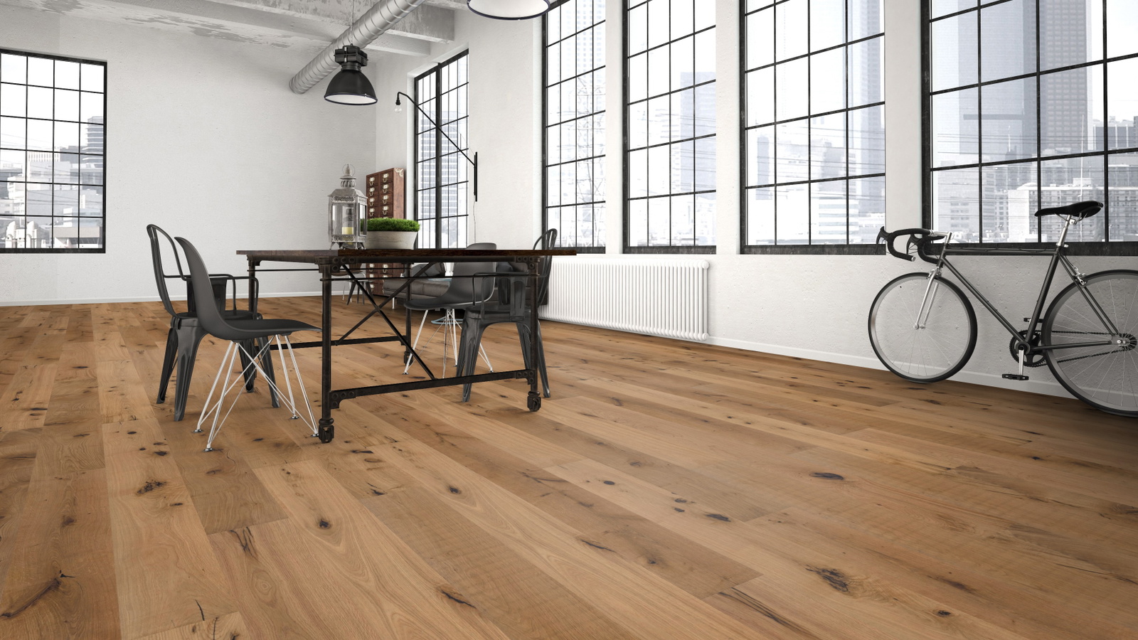 Milieubild Wohnzimmer im industriellen Stil - Bennett & Jones 1148010112