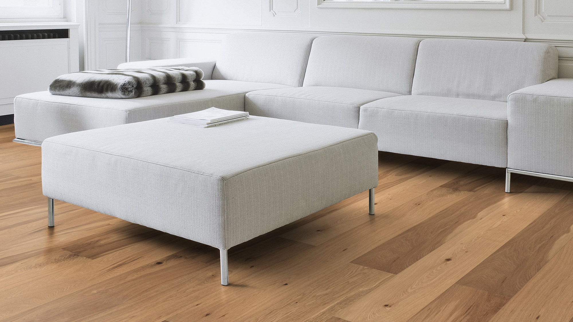 Milieubild Wohnzimmer mit Couch - Nahansicht - Wicanders Wise Parkett Manor House Abington Milieubild Wohnzimmer mit Couch - Nahansicht - Wicanders Wise 82000104