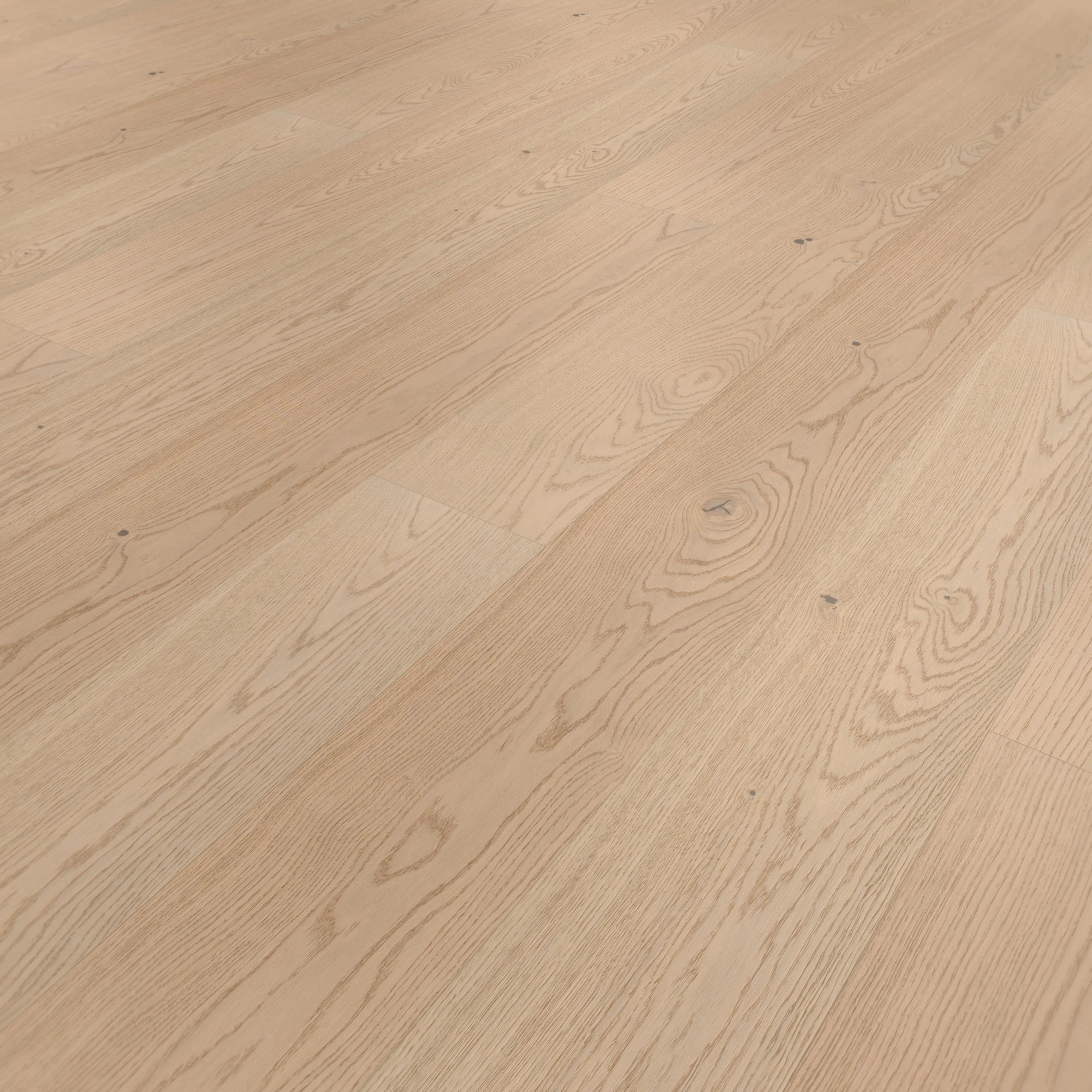 Perspektivische Ansicht - MEISTER Furnierboden HD 100 Natureflex Eiche lebhaft cremeweiß Perspektivische Ansicht - MEISTER 500139-2200210-20014