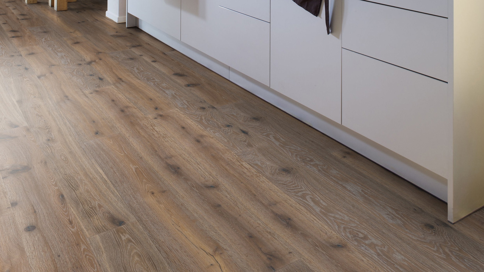 Wicanders Parkett Victoria Pebble RW04450 Natur Gebürstete Struktur Natur-Geölt Weiß