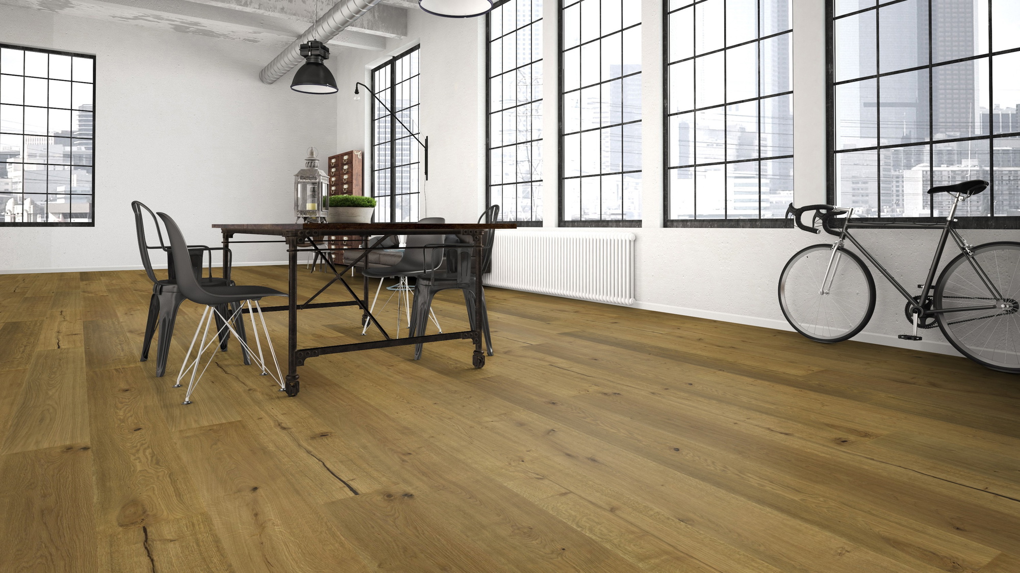 Milieubild Wohnzimmer im industriellen Stil - Bennett & Jones 1148012295