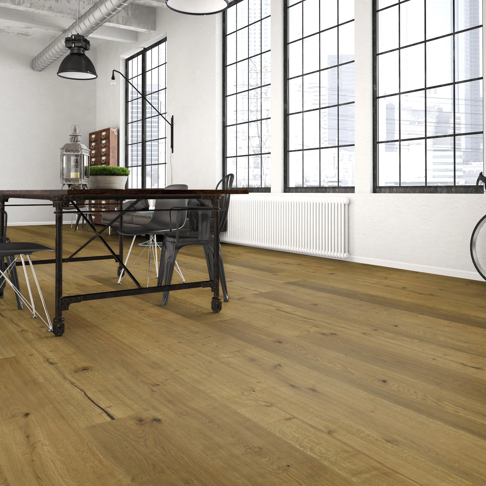 Milieubild Wohnzimmer im industriellen Stil - Bennett & Jones Parkett Grand Houses Oak No.17 Blenheim Milieubild Wohnzimmer im industriellen Stil - Bennett & Jones 1148012295