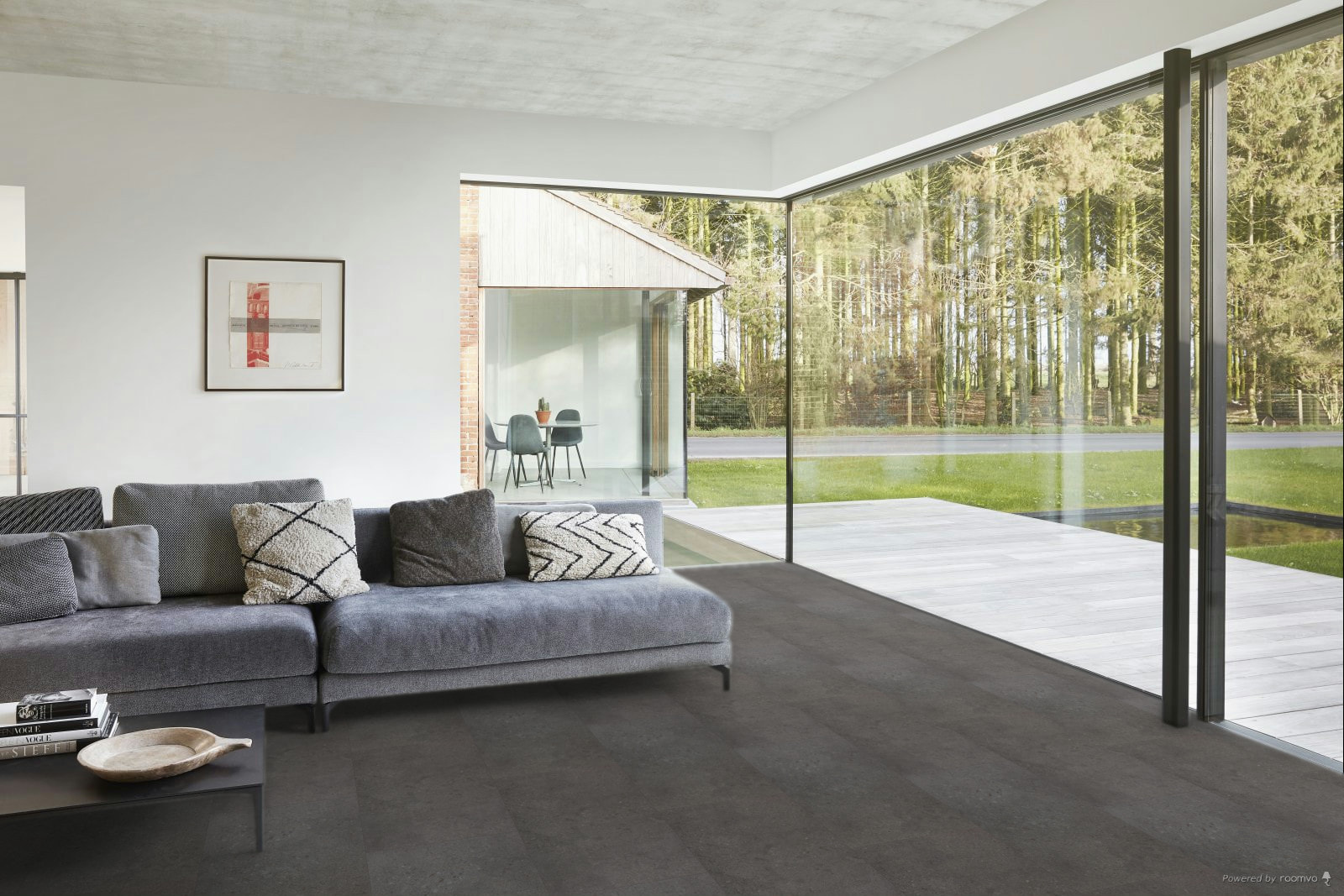 Milieubild Modernes Wohnzimmer mit Fensterfront - BerryAlloc 60002227