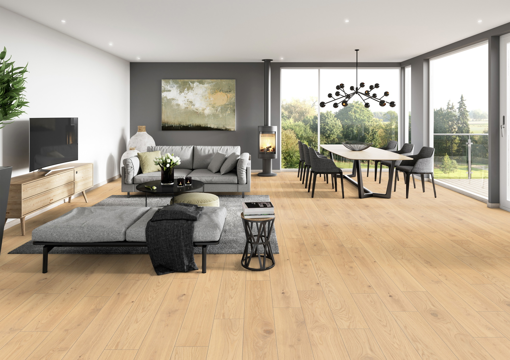 Milieubild Modernes Wohnzimmer mit Essbereich - ter Hürne 1101021833
