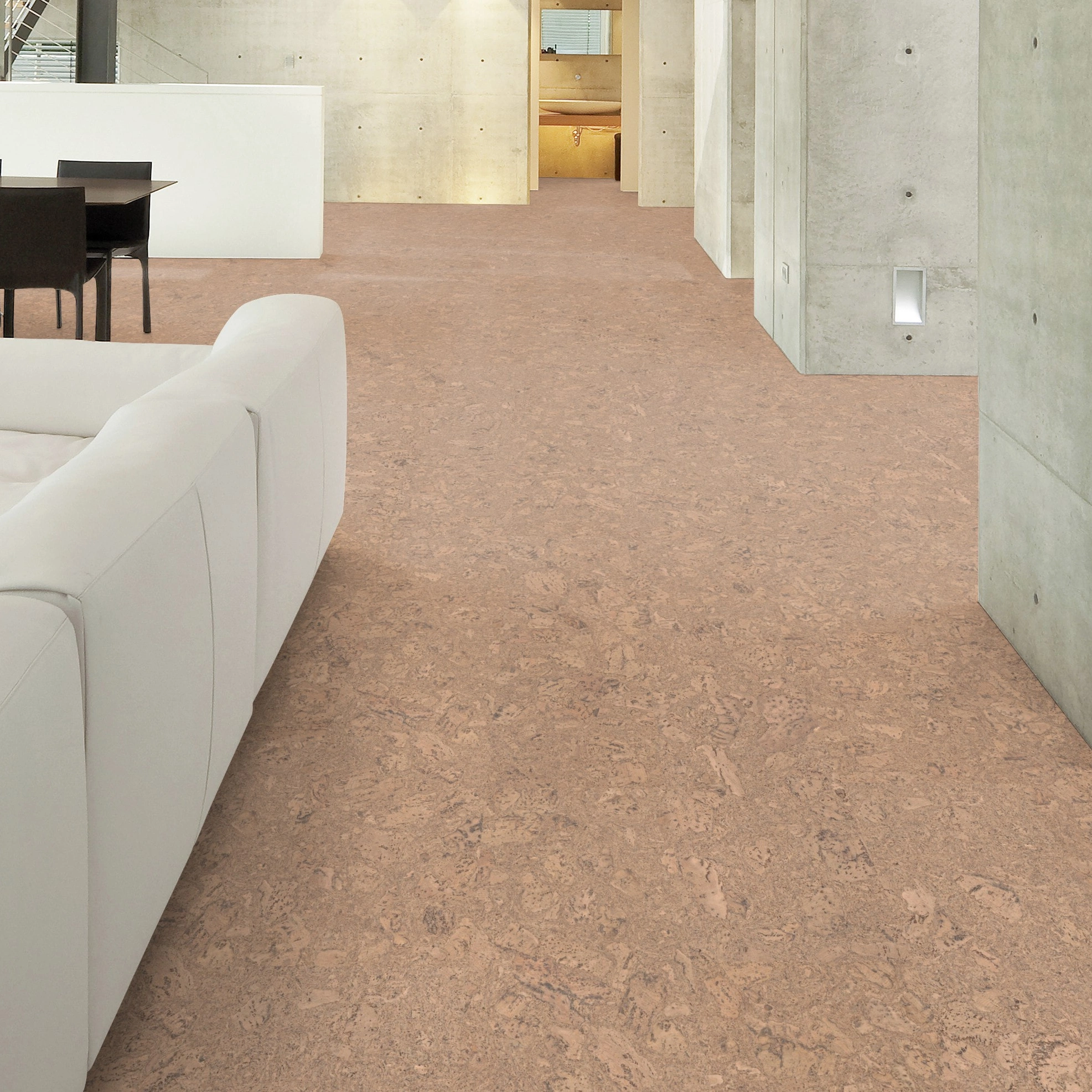 Milieubild Wohnzimmer im Loft-Stil - Wicanders Wise HDF Klick-Korkboden cork Essence Personality Champagne Milieubild Wohnzimmer im Loft-Stil - Wicanders Wise 80002263