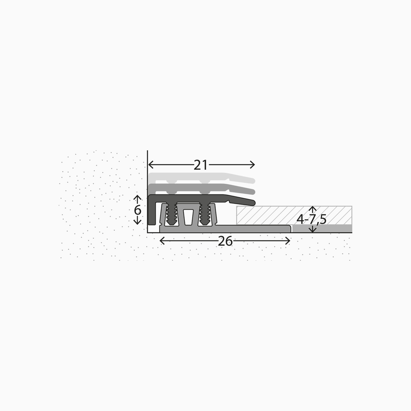 Prinz PROFI-DESIGN Abschlussprofil Nr. 324 100cm