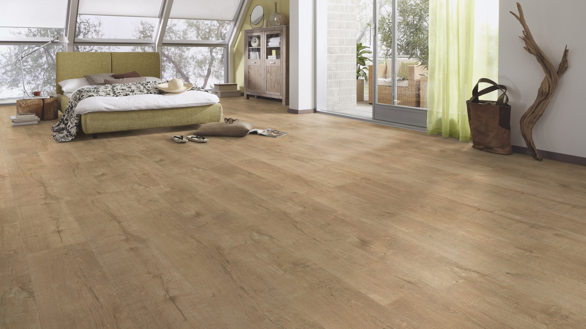 Milieubild Schlafzimmer im modernen Dachgeschoss - MEISTER 600015-1288198-06953