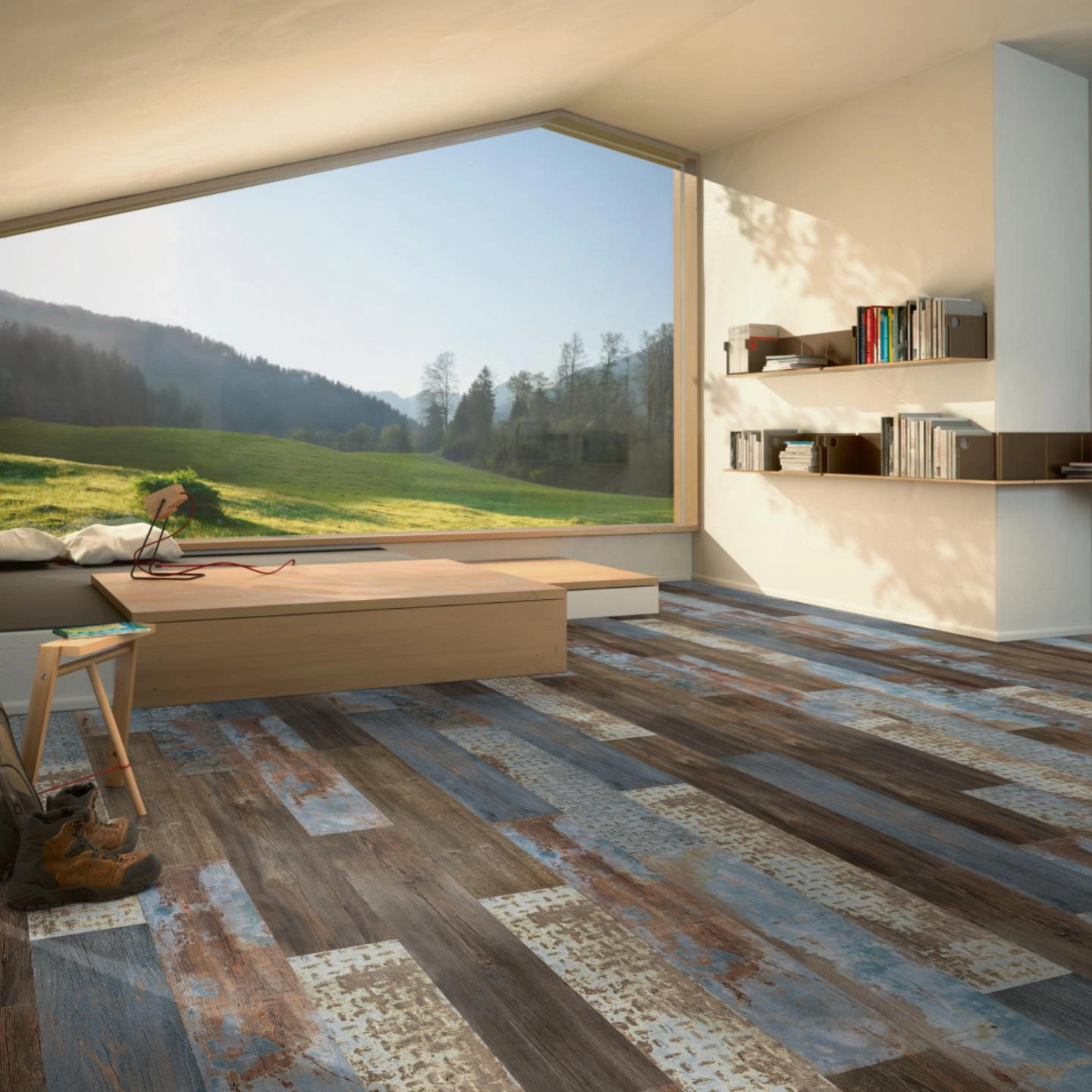 Milieubild Moderne Hütte mit Blick in die Natur - Parador Laminat Classic 1050 Rotterdam Milieubild Moderne Hütte mit Blick in die Natur - Parador 1748720
