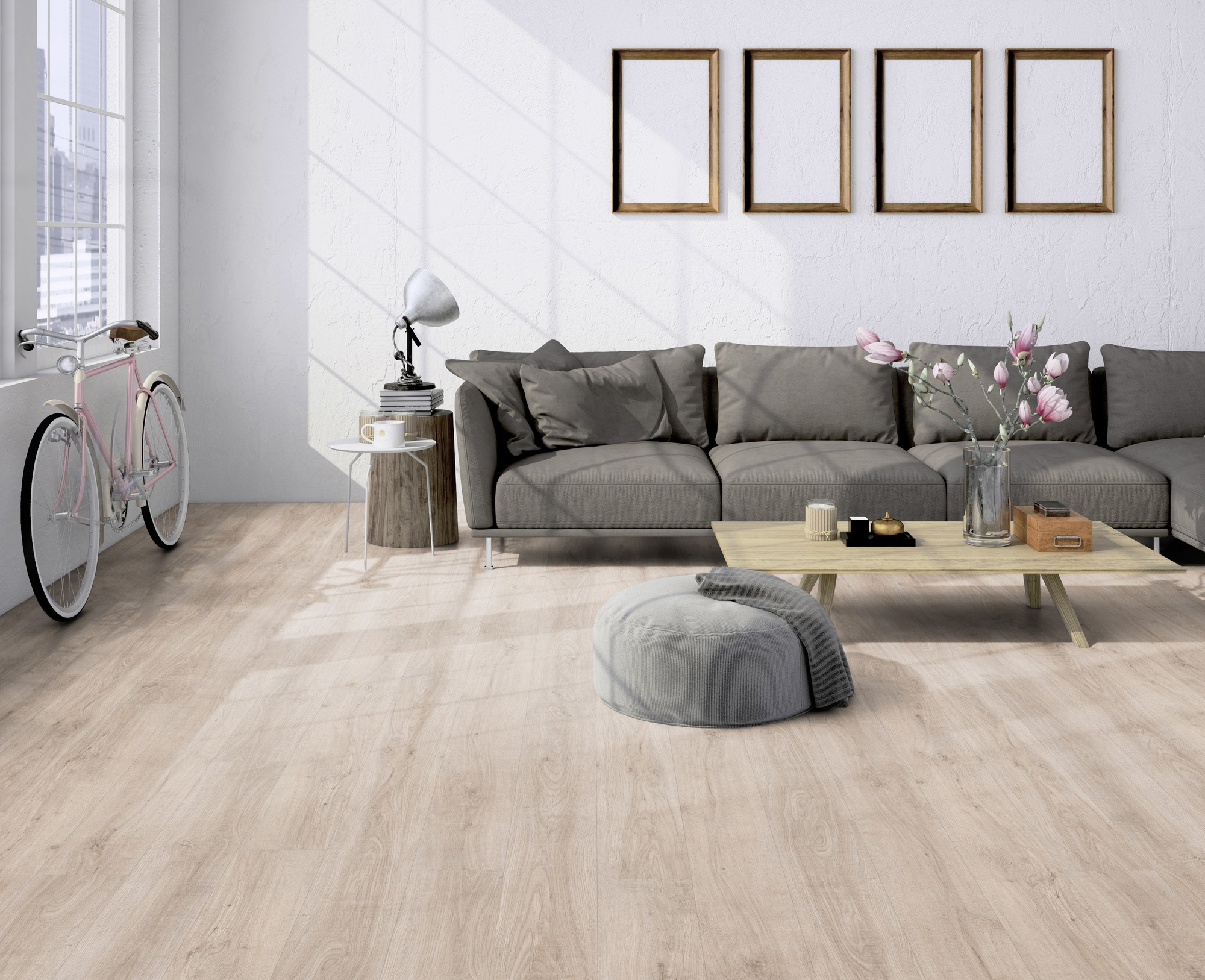 Milieubild Helles Wohnzimmer im Standwohnung - Friends by ter Hürne Rigid Klick-Vinyl Eiche Theo Milieubild Helles Wohnzimmer im Standwohnung - Friends by ter Hürne 1188240001