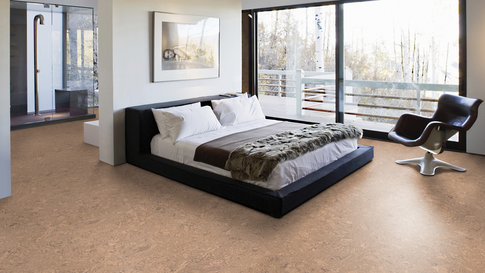 Milieubild Schlafzimmer mit Balkon - Wicanders Wise 80002263