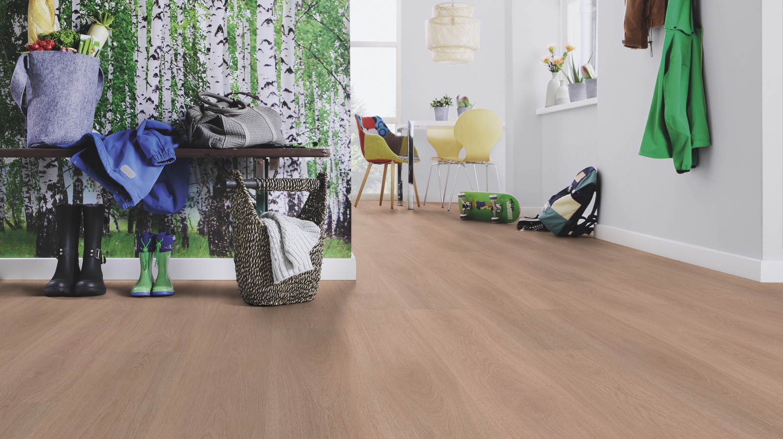 Milieubild Esszimmer mit Flur und Sitzbank - wineo PL306R