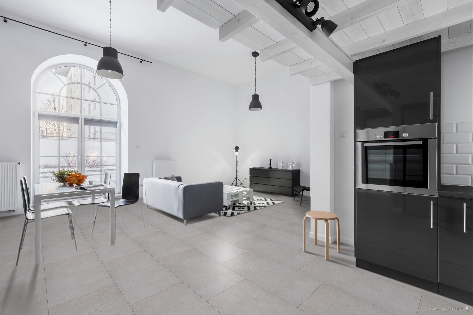 Milieubild Wohnzimmer mit Essbereich - BerryAlloc 60002226