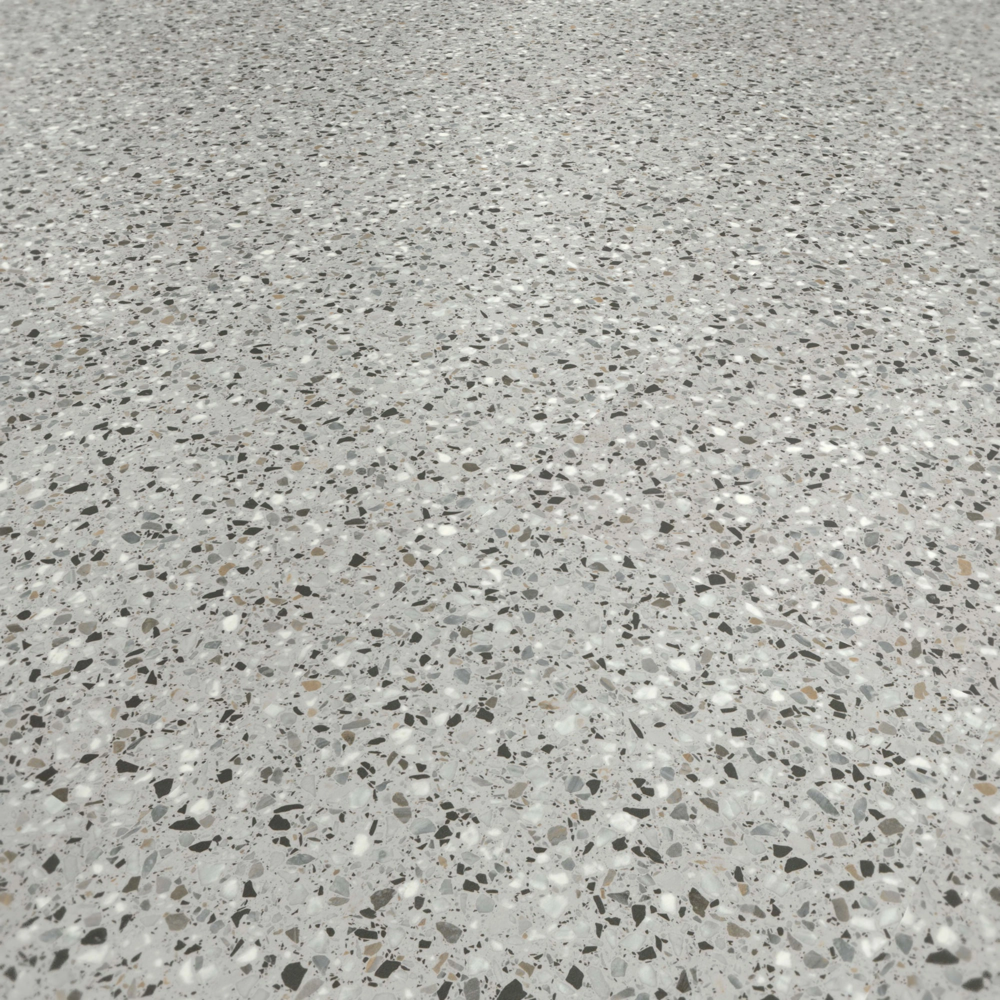 Perspektivische Ansicht - wineo Klebe-Bioboden PURLINE wineo 1500 stone XL Venice Terrazzo Grey Perspektivische Ansicht - wineo PL15413SXL