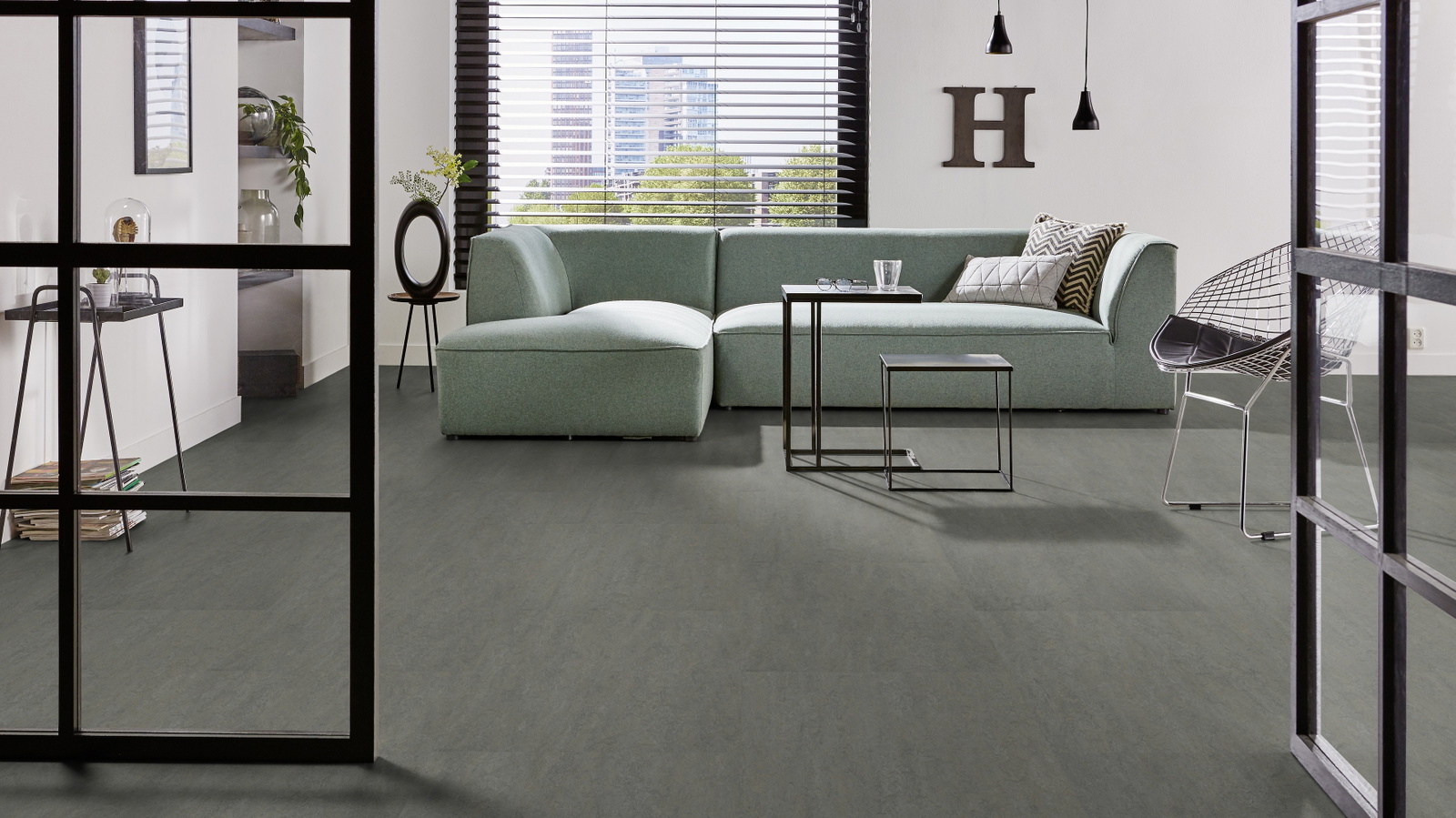Forbo Flooring Linoleum Marmoleum Modular Neutral Eternity t3866