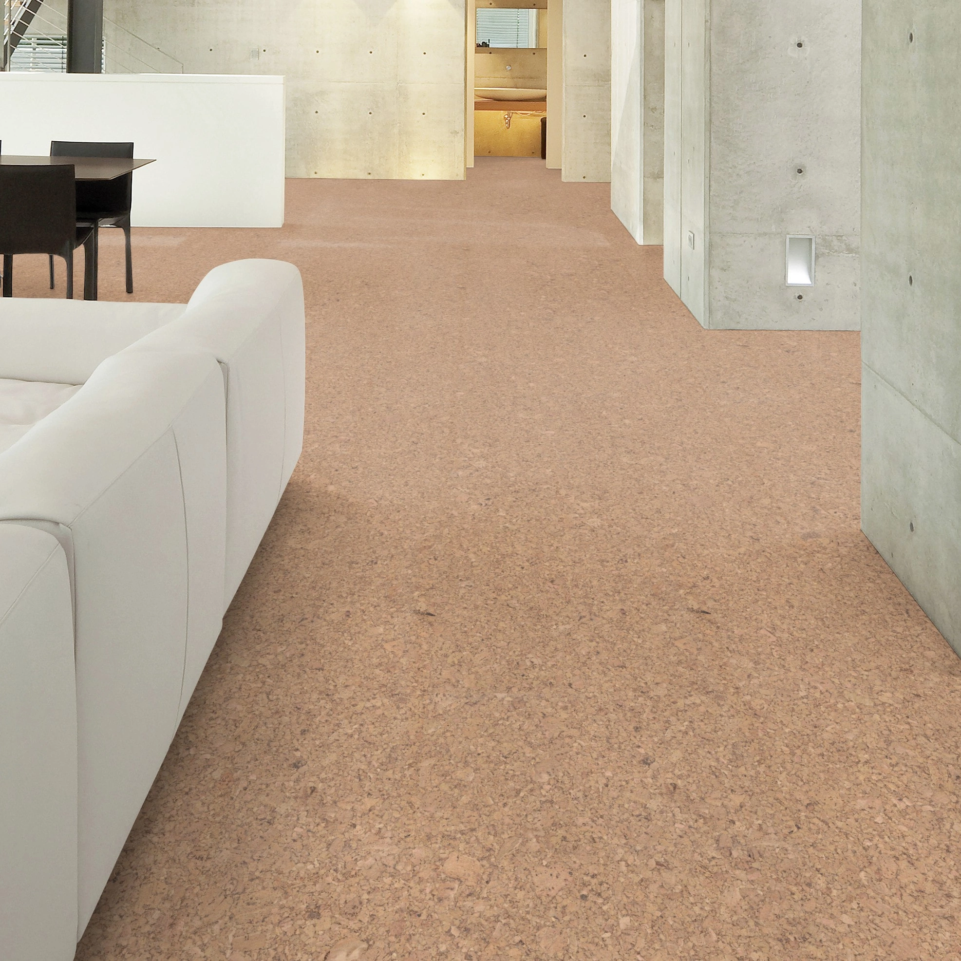 Milieubild Wohnzimmer im Loft-Stil - Wicanders Wise HDF Klick-Korkboden cork Go Ambition Milieubild Wohnzimmer im Loft-Stil - Wicanders Wise 80001643