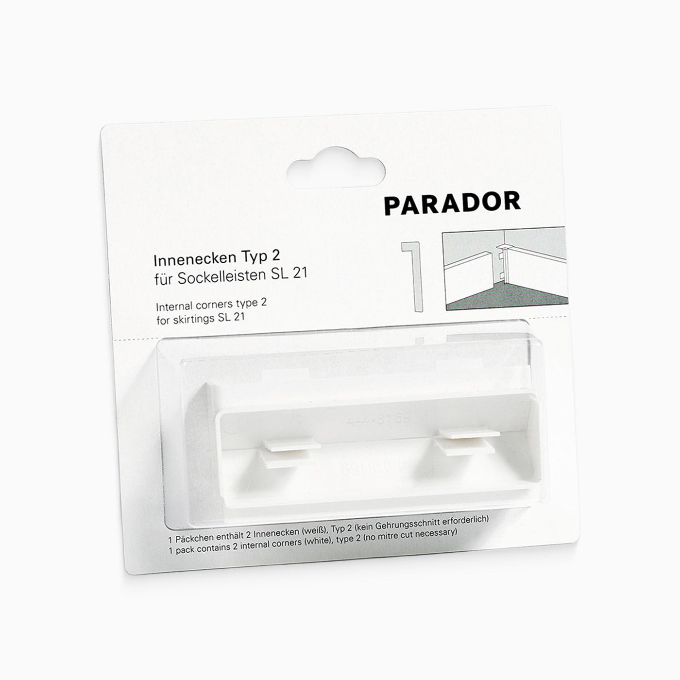 Parador Innenecken Typ2 SL 21 Weiss Parador Innenecken Typ2 SL 21 Weiss