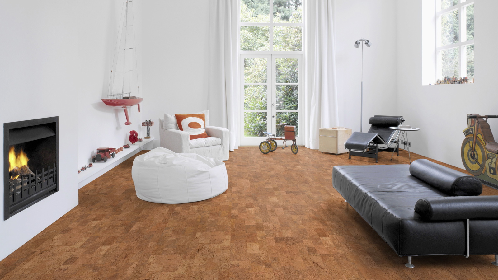 Milieubild Altbau-Wohnzimmer mit Kamin - Wicanders 80001633