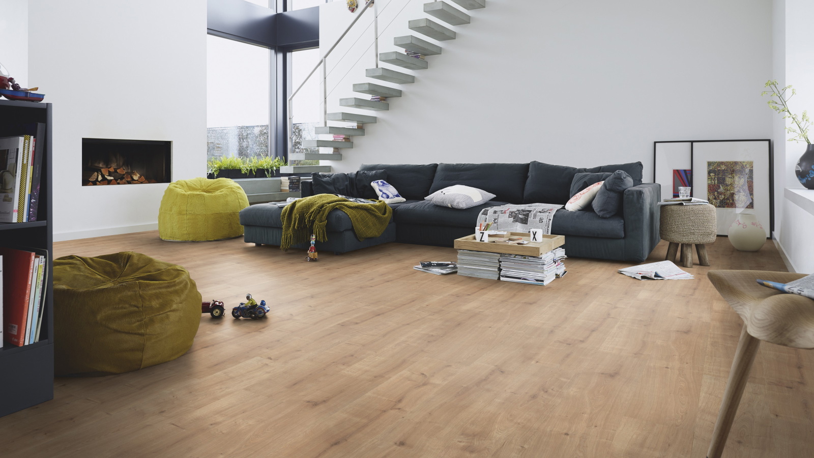 Milieubild Modernes Wohnzimmer mit Kamin - MEISTER 600012-1288198-06396
