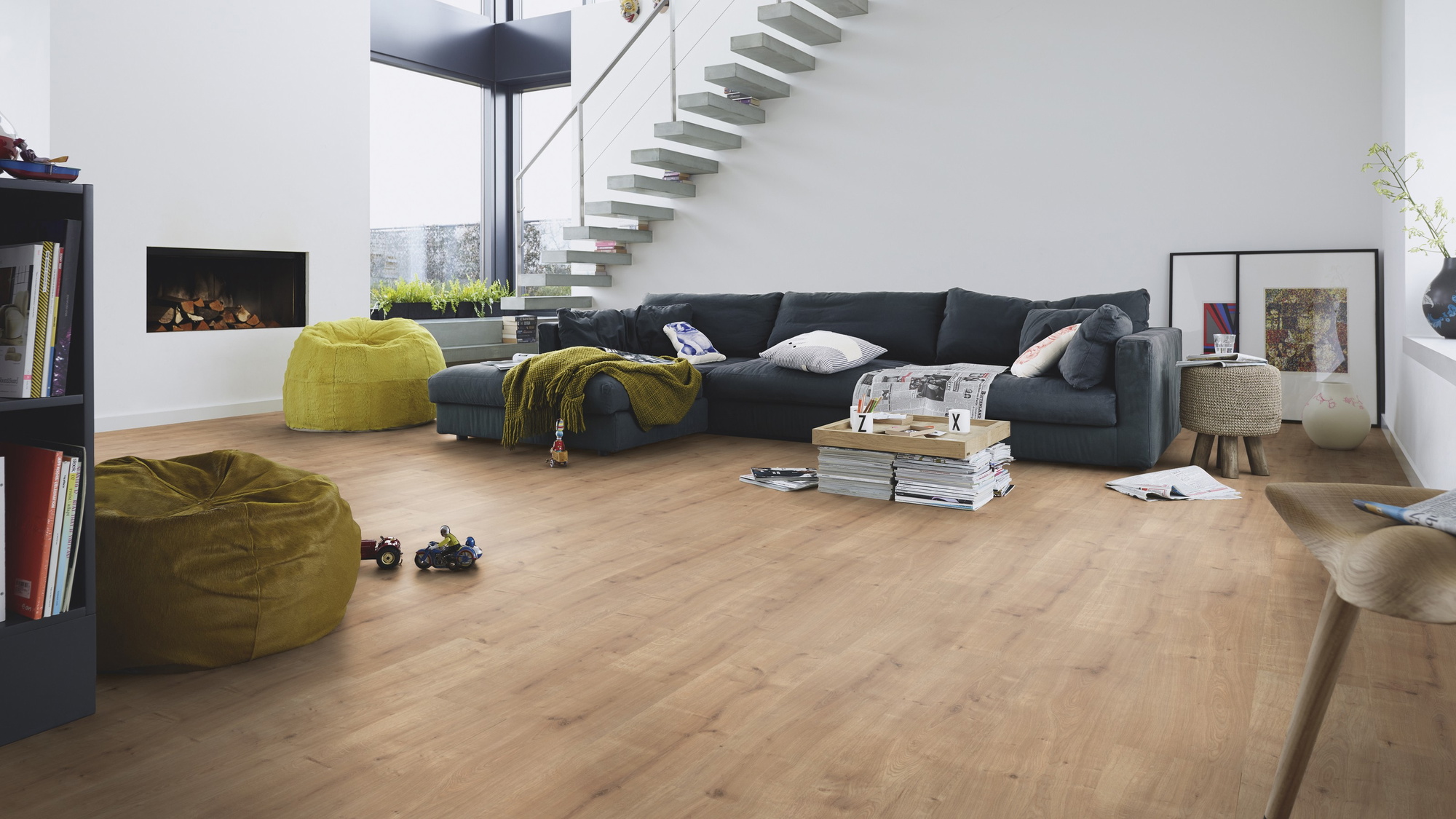 Milieubild Modernes Wohnzimmer mit Kamin - MEISTER 600012-1288198-06396