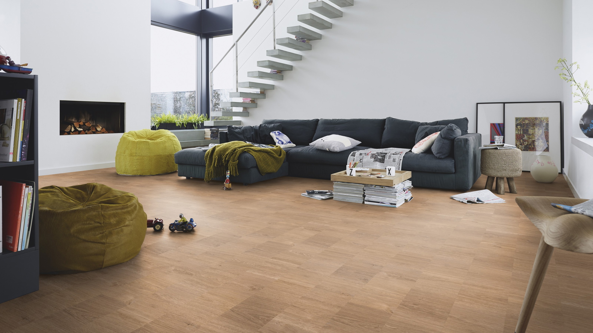 Milieubild Modernes Wohnzimmer mit Kamin - MEISTER 600012-1288198-07135