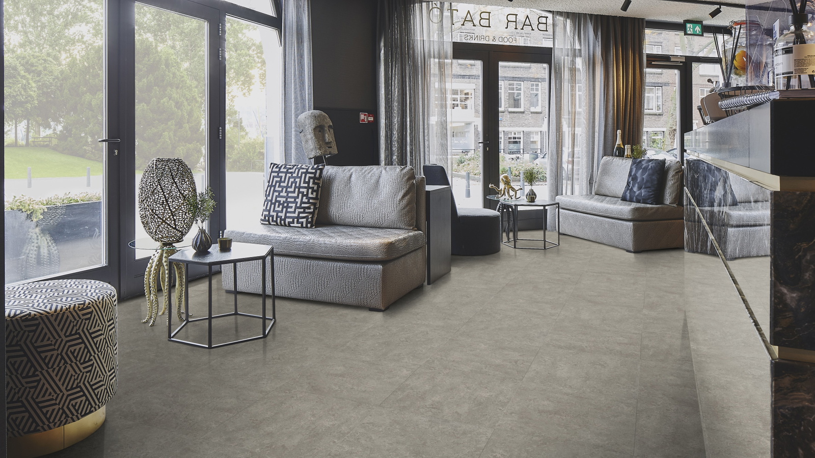 Forbo Flooring Linoleum Marmoleum Modular Neutral Serene Grey t3146