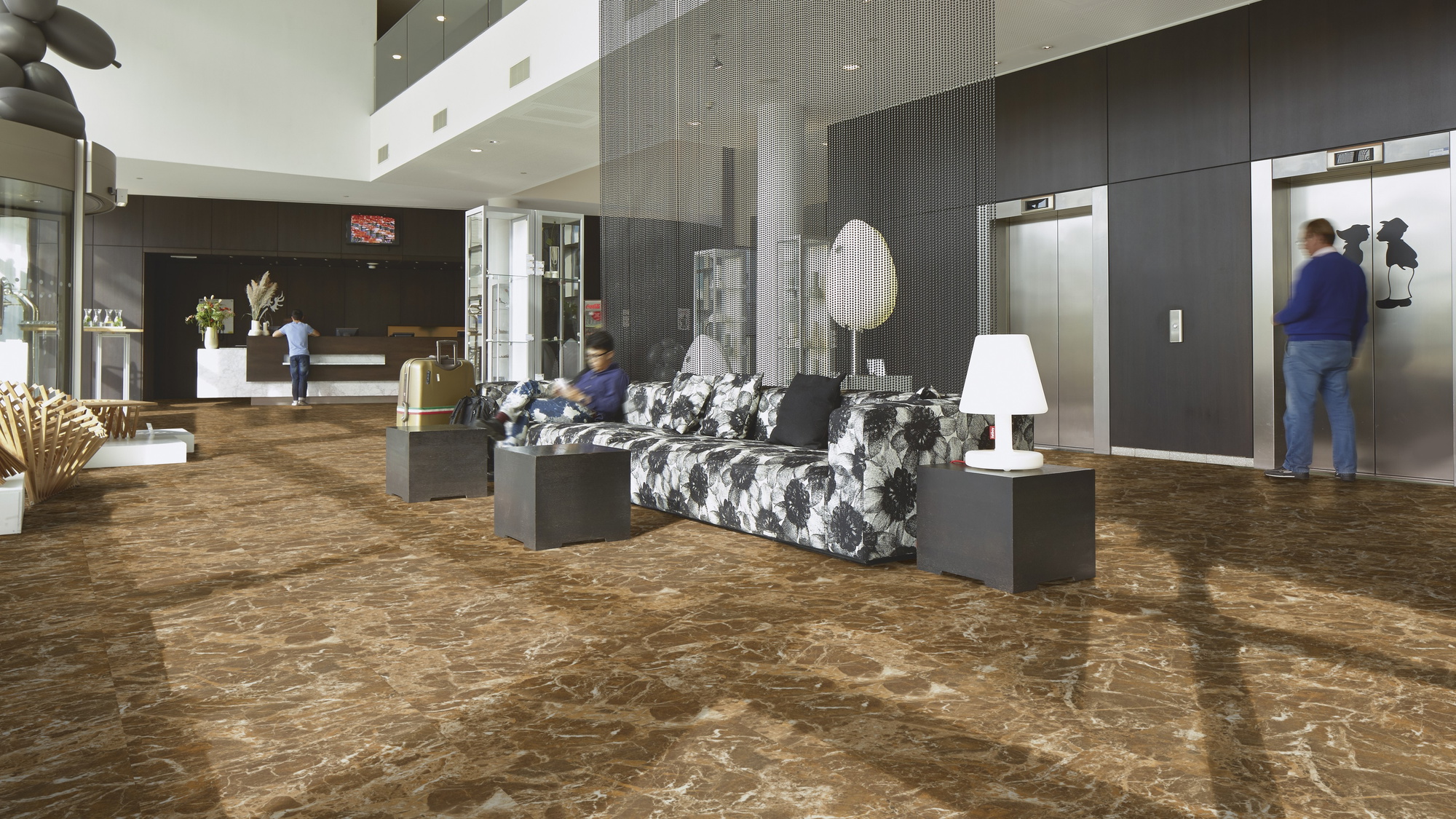Milieubild Hotellobby mit Rezeption - Forbo Flooring 243645