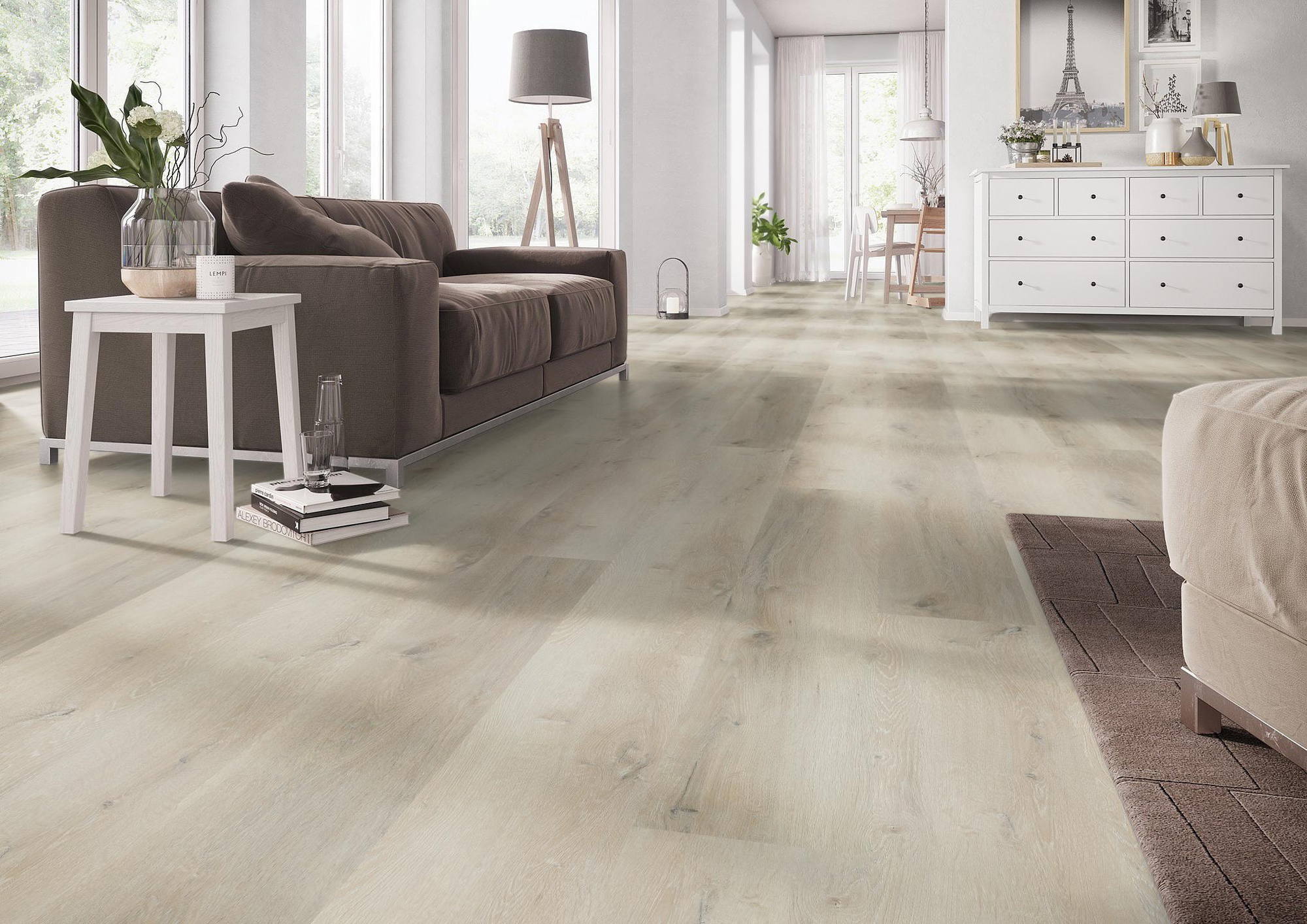 Milieubild Wohnzimmer mit Couch - nexflor NXF-20030-001