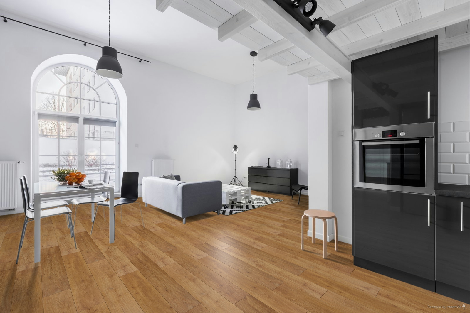 Milieubild Wohnzimmer mit Essbereich - BerryAlloc 60002256
