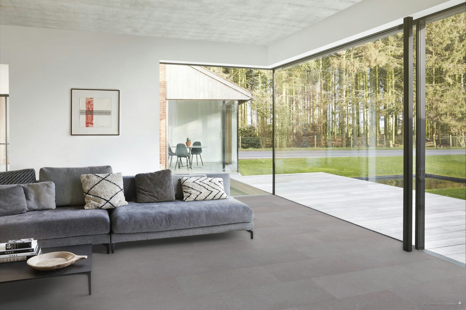 Milieubild Modernes Wohnzimmer mit Fensterfront - BerryAlloc 60002259