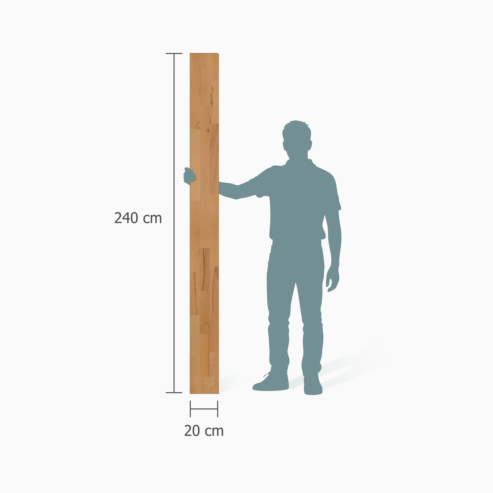 Größenverhältnis - MEISTER Parkett PC 200 Buche lebhaft gedämpft Größenverhältnis - MEISTER 500009-2400200-09046