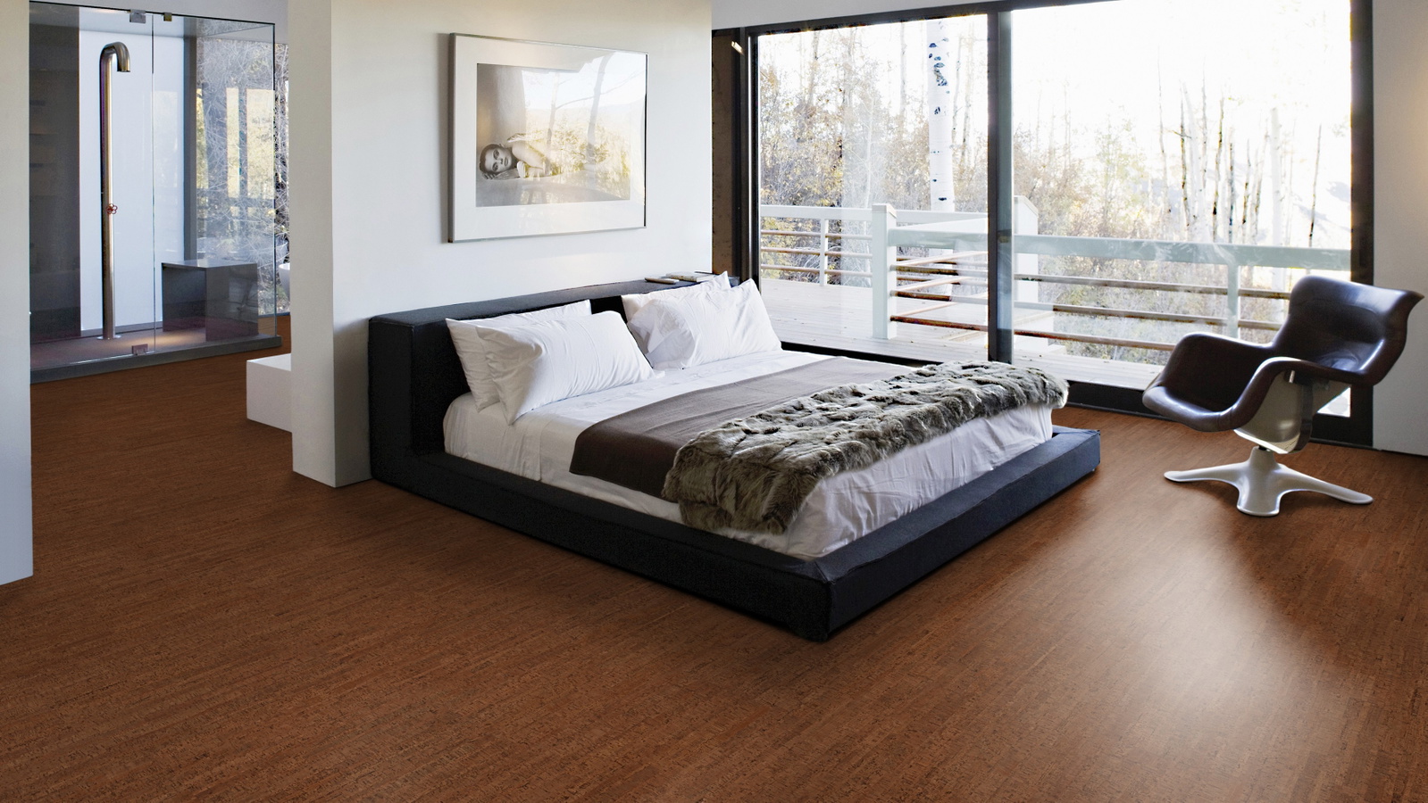 Milieubild Schlafzimmer mit Balkon - Wicanders Wise 80001638