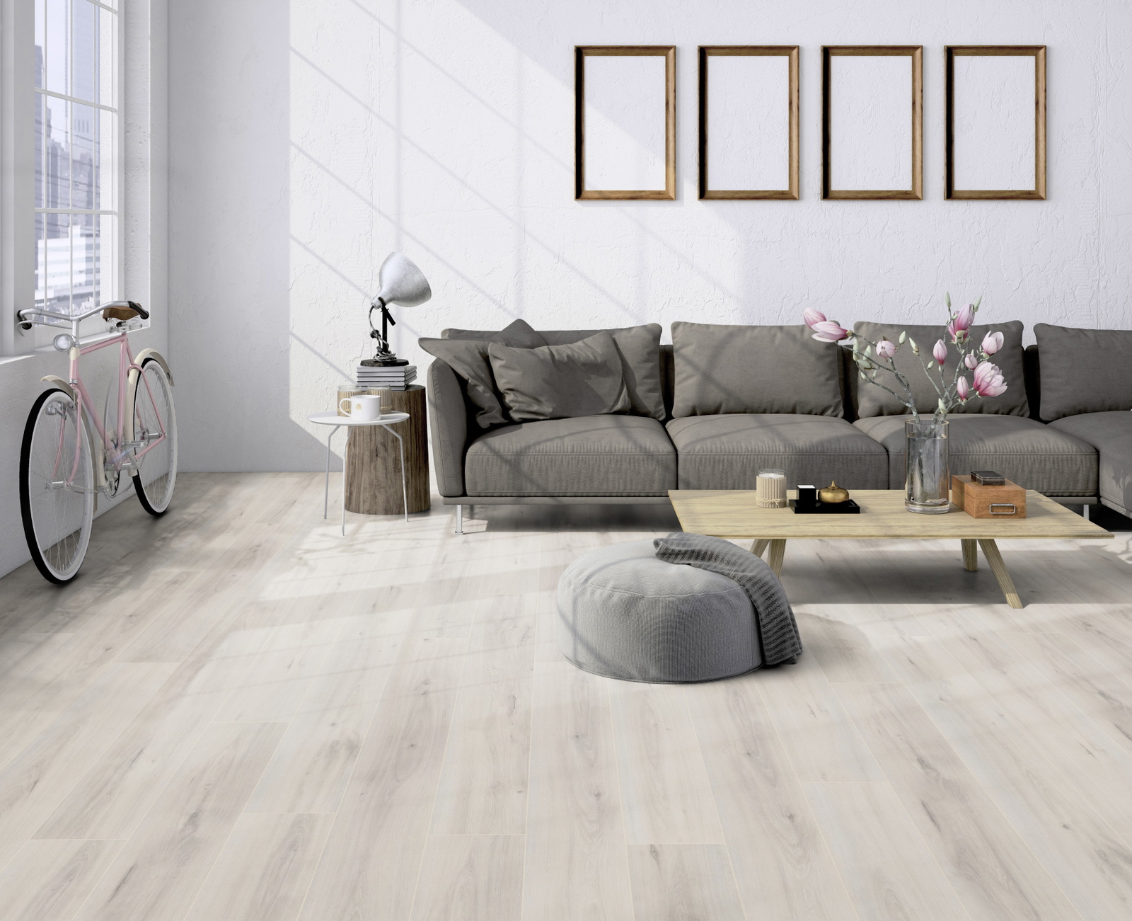 Friends by ter Hürne Laminat Eiche Blanka 273 Linear-Gebürstete Struktur