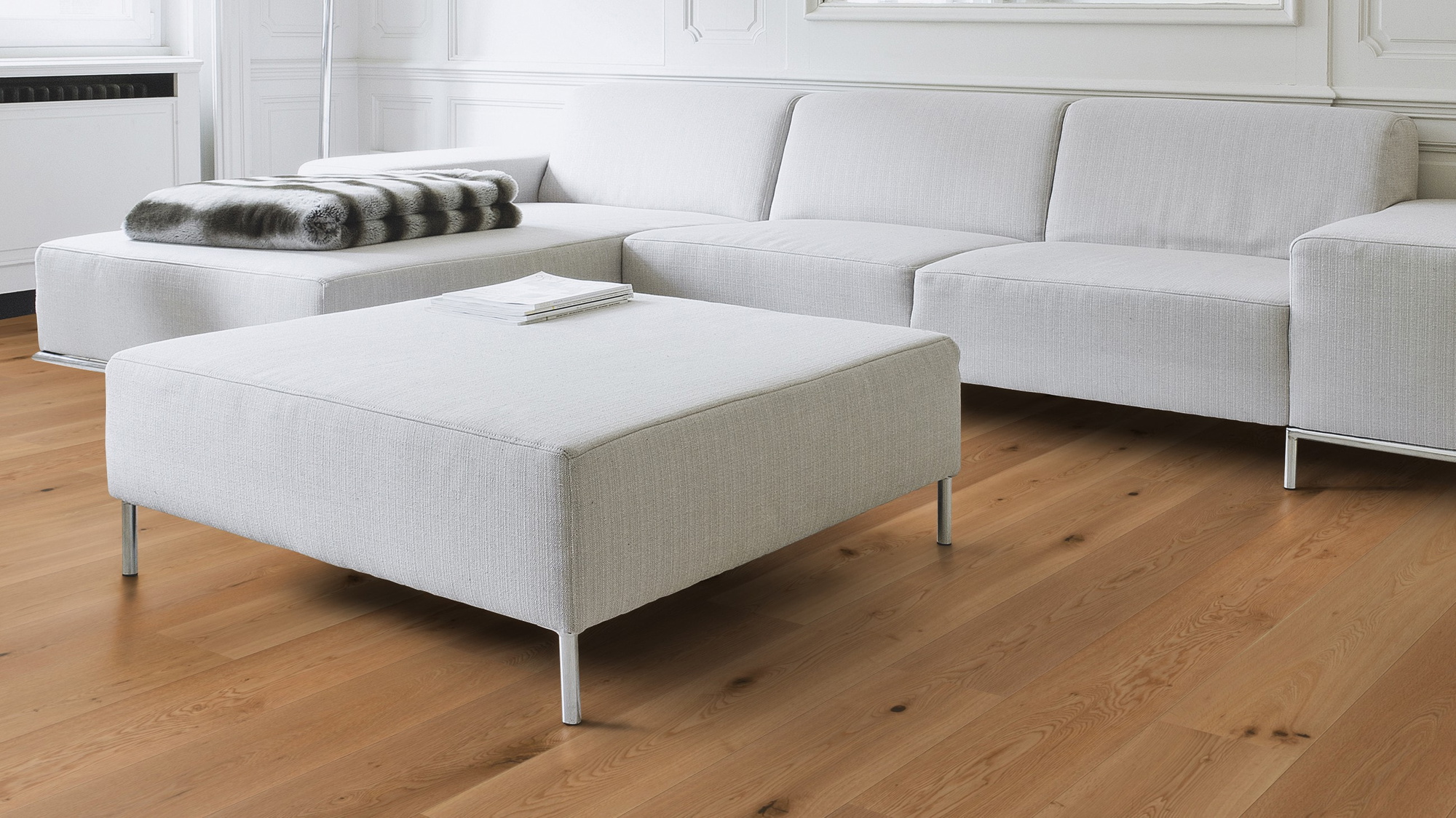 Milieubild Wohnzimmer mit Couch - Nahansicht - Wicanders Wise Parkett Manor House Stanley Milieubild Wohnzimmer mit Couch - Nahansicht - Wicanders Wise 82000287