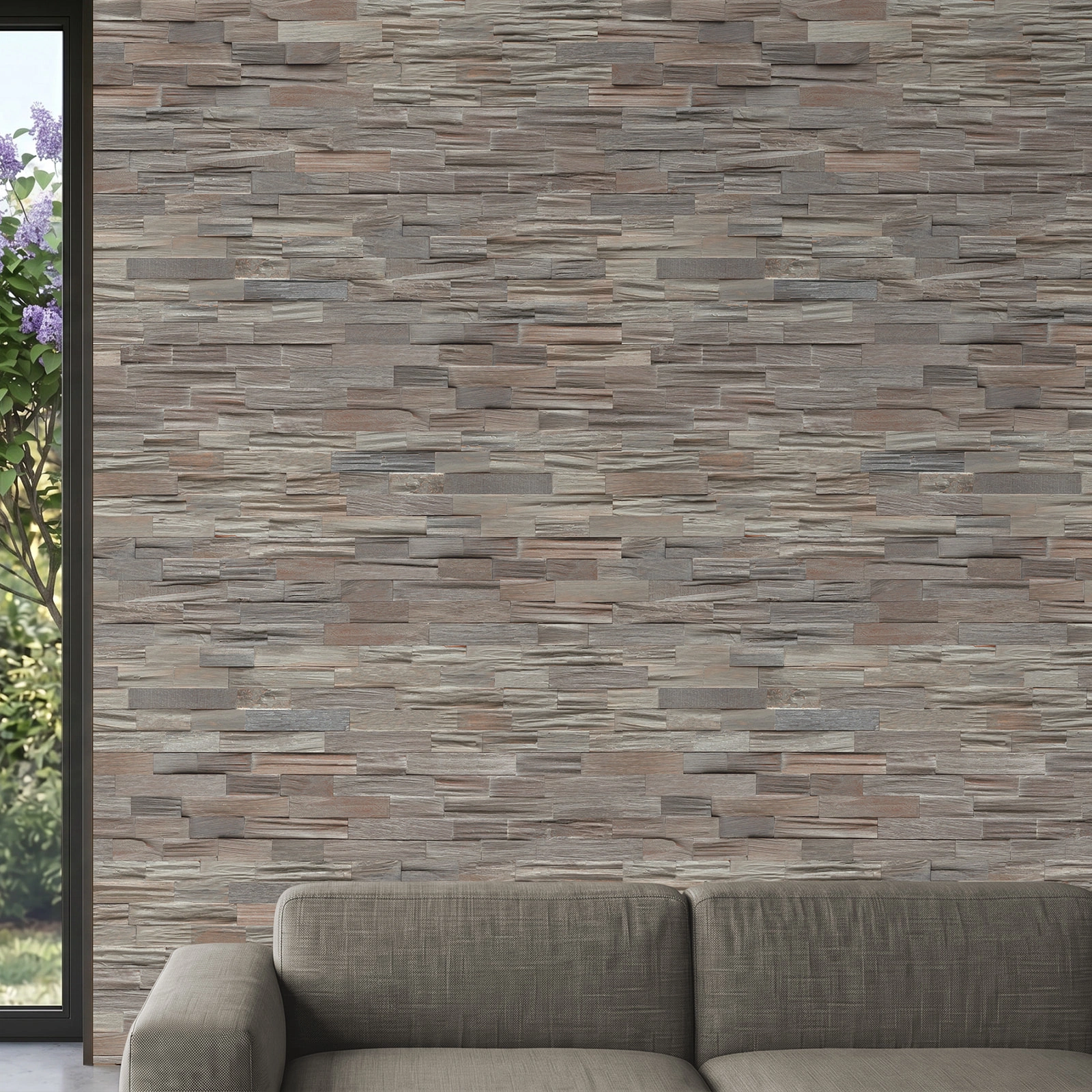 Perspektivische Ansicht - nexwall nature undefined Rimba Timbercraft Lime Washed Perspektivische Ansicht - nexwall nature NXWN-44018-002