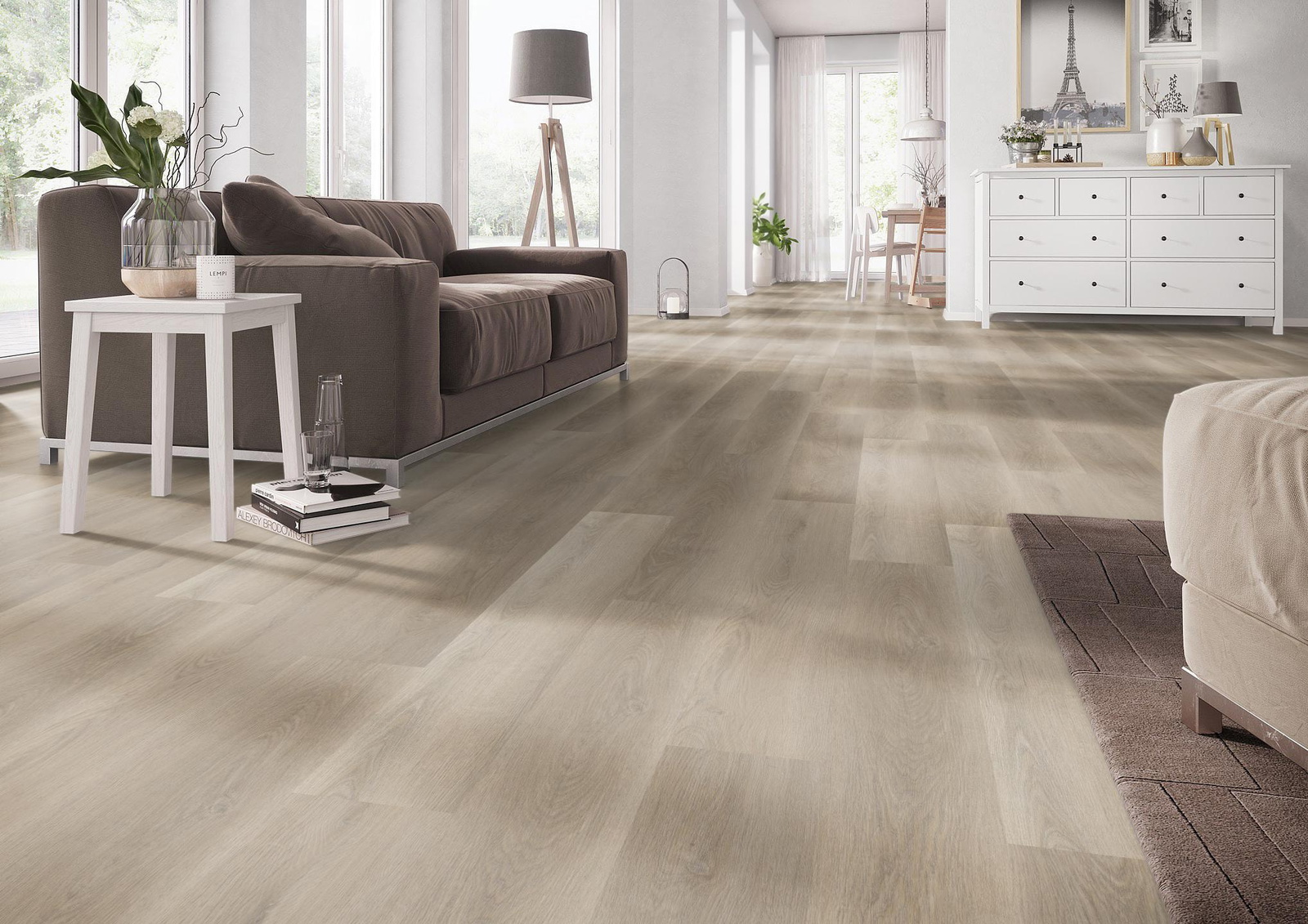 Milieubild Wohnzimmer mit Couch - nexflor NXF-60030-016