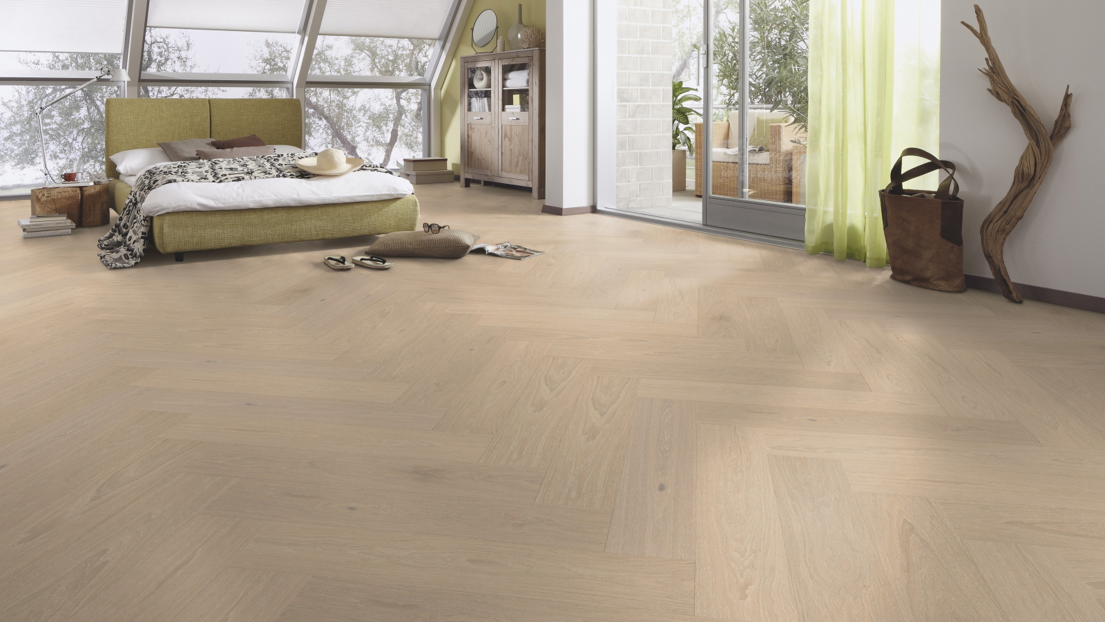Milieubild Schlafzimmer im modernen Dachgeschoss - MEISTER 500010-0700140-08930