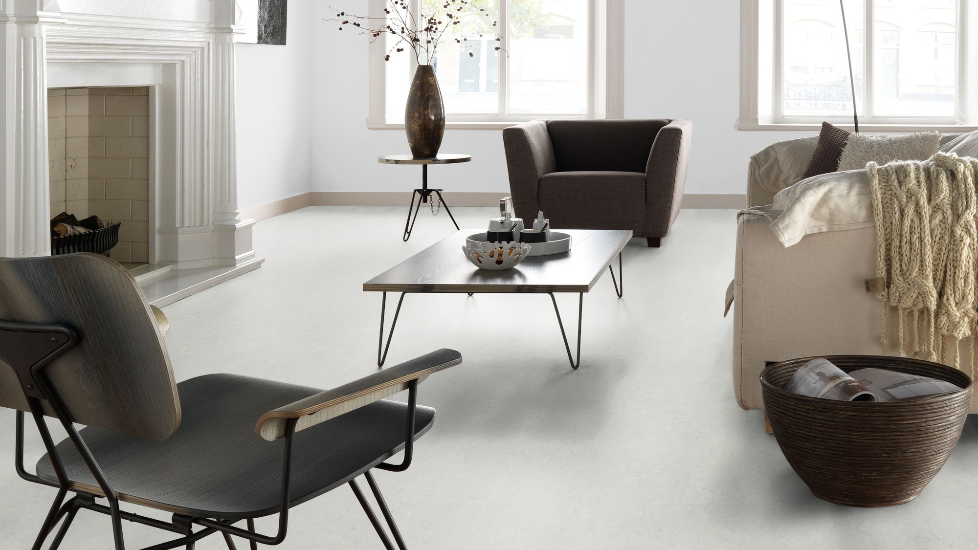 Forbo Flooring Linoleum Marmoleum Click Silver Shadow 633860