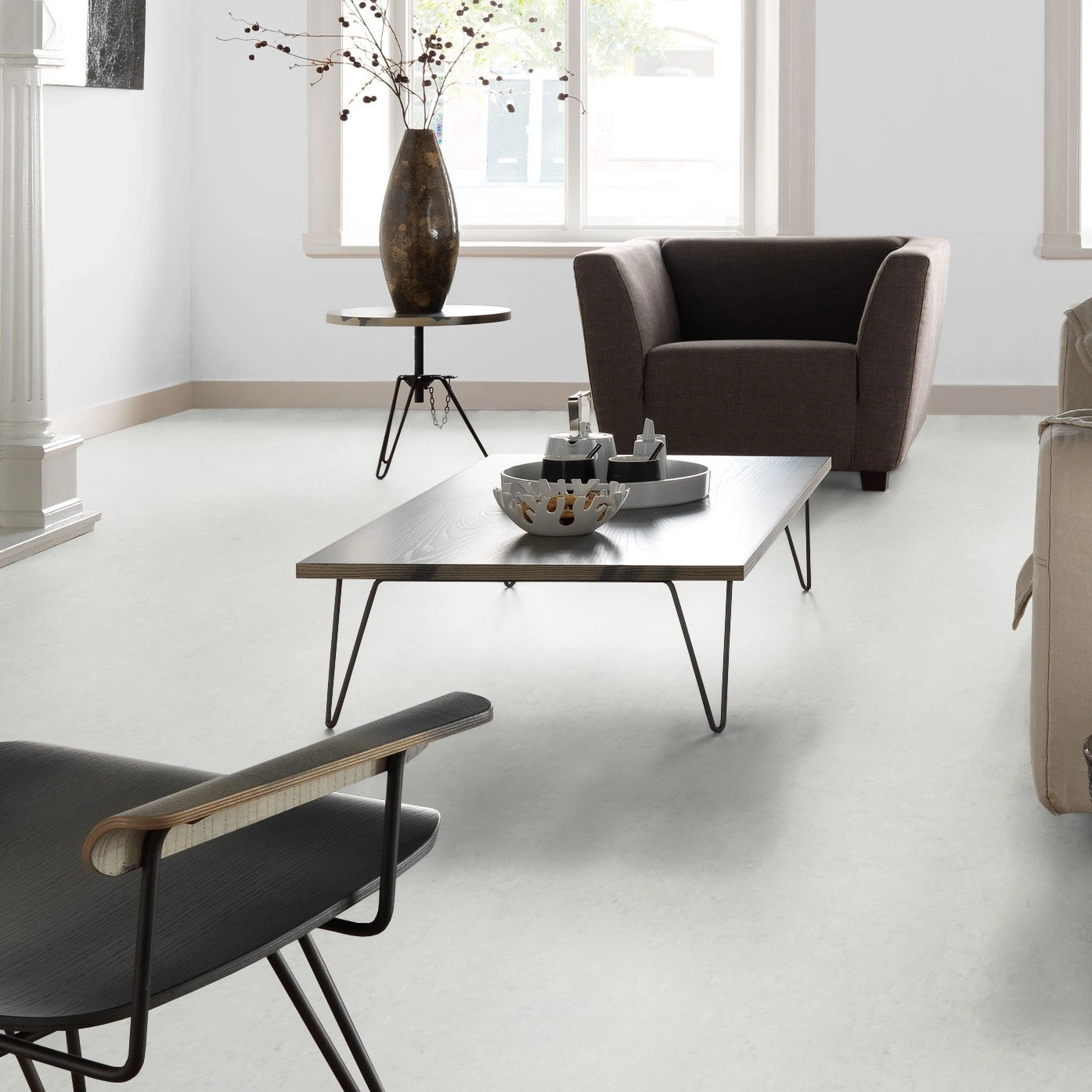 Forbo Flooring Linoleum Marmoleum Click Silver Shadow 633860 Forbo Flooring Linoleum Marmoleum Click Silver Shadow 633860